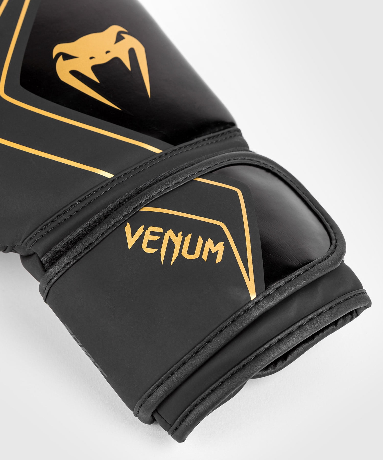 Venum Contender 2.0 Boxing Gloves - Black/Gold - 16oz - Unisex - Sparring and Bag Training - Image 5