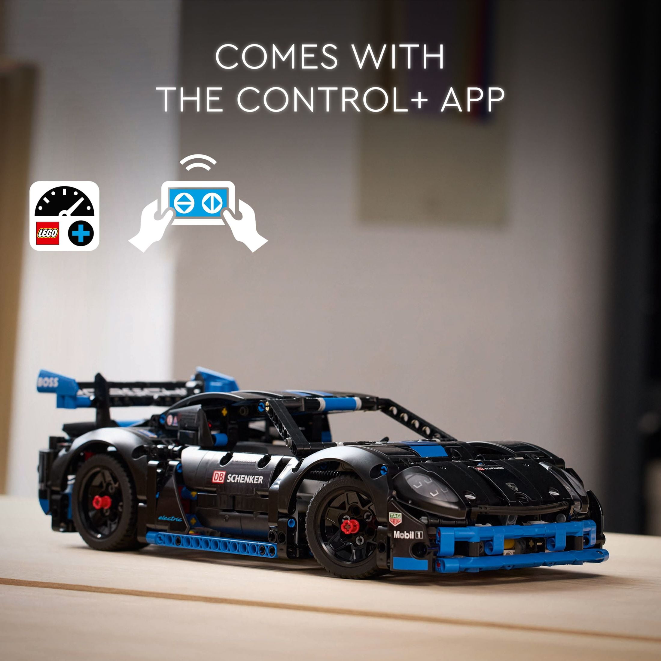 LEGO Technic Porsche GT4 e-Performance Race Car Toy, Remote Control Car Playset, Porsche Gift for Kids, 42176 - Image 4