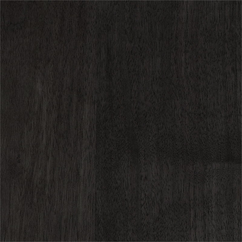 Malibu Swivel Barstool In Black PU/ Walnut Veneer and Chrome Base - Image 4