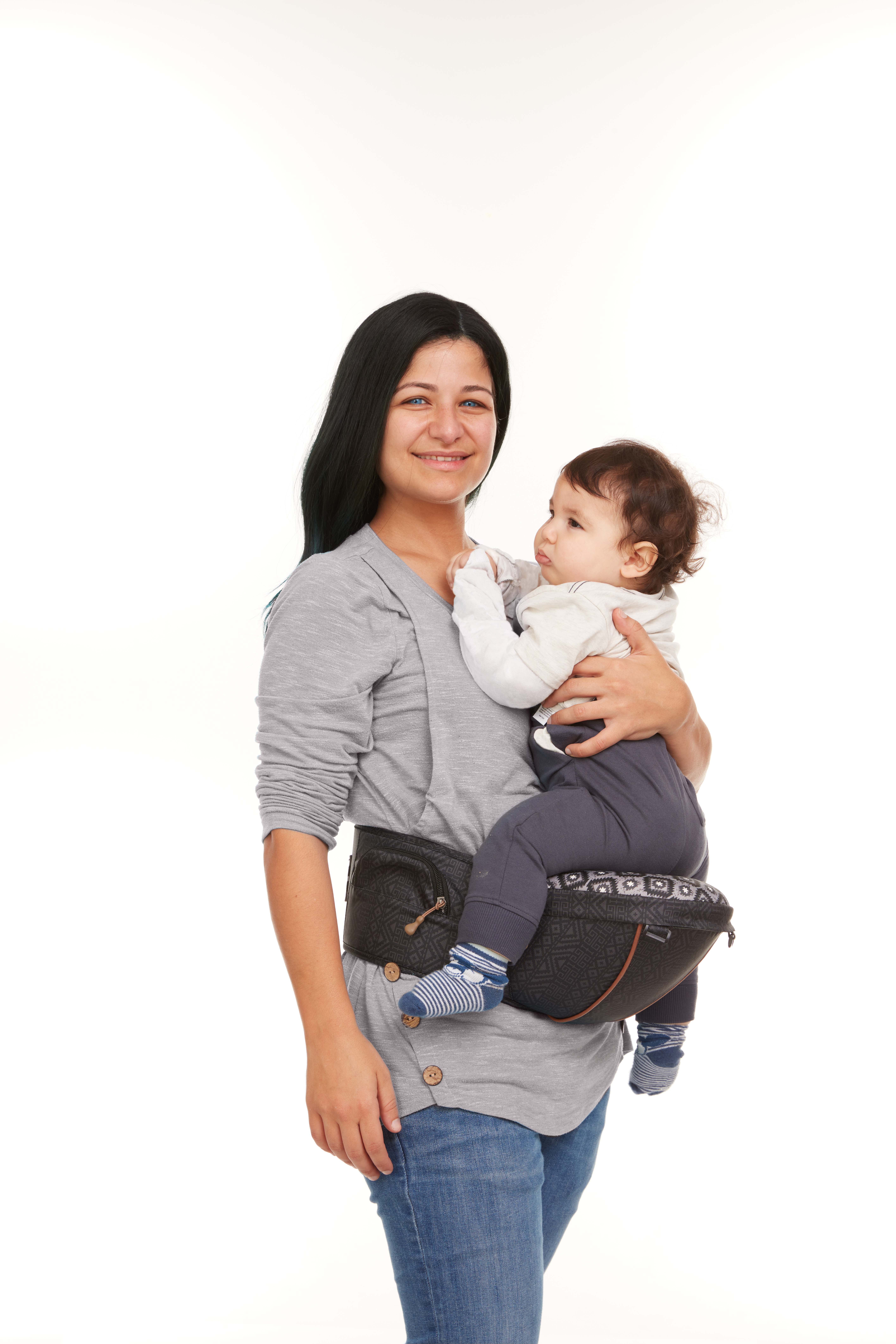 Monbebe 9-in-1 Baby Carrier, Urban, Unisex - Image 12
