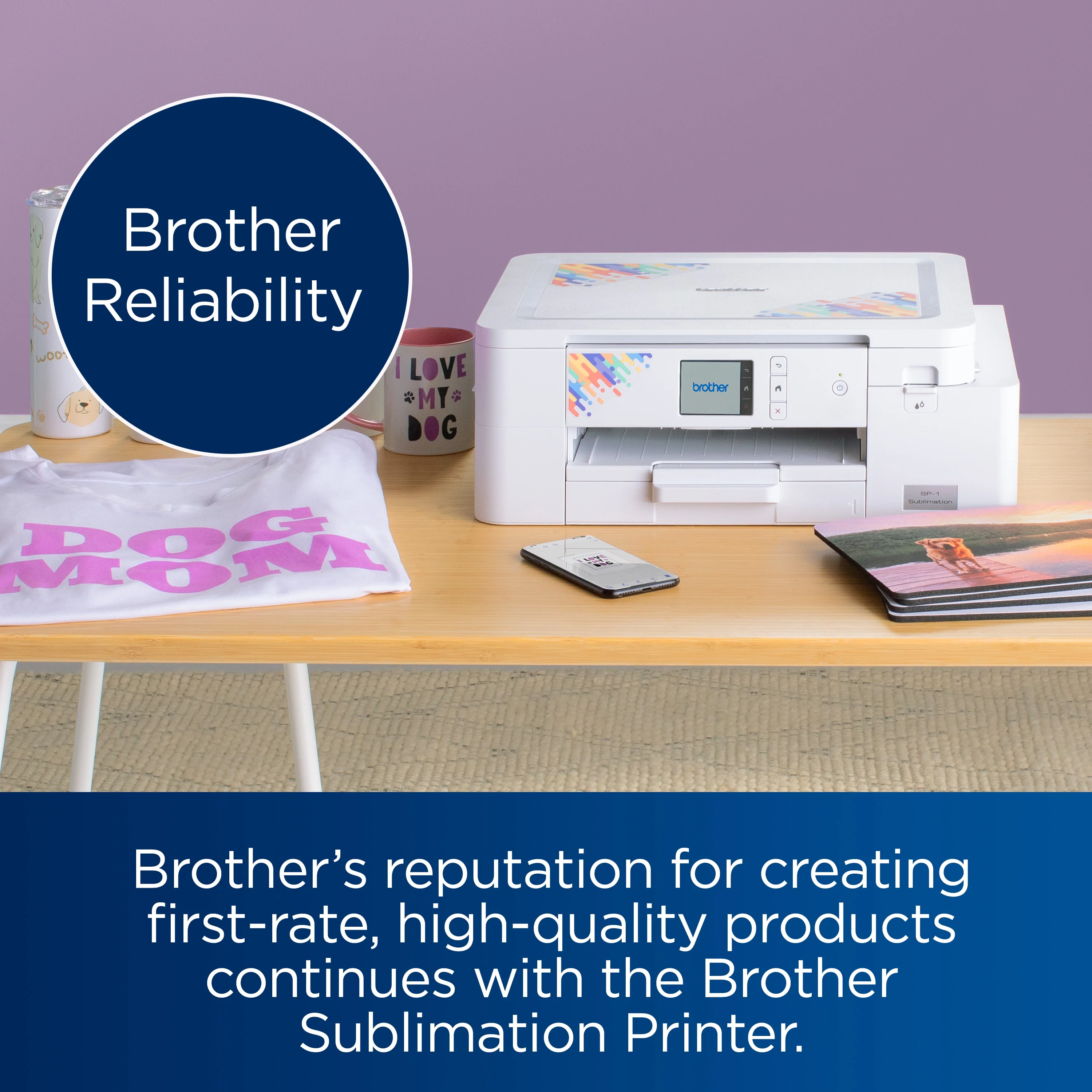 Brother SP1 High-Quality Wireless Sublimation Printer with Paper & Full-Size Inks - Image 6