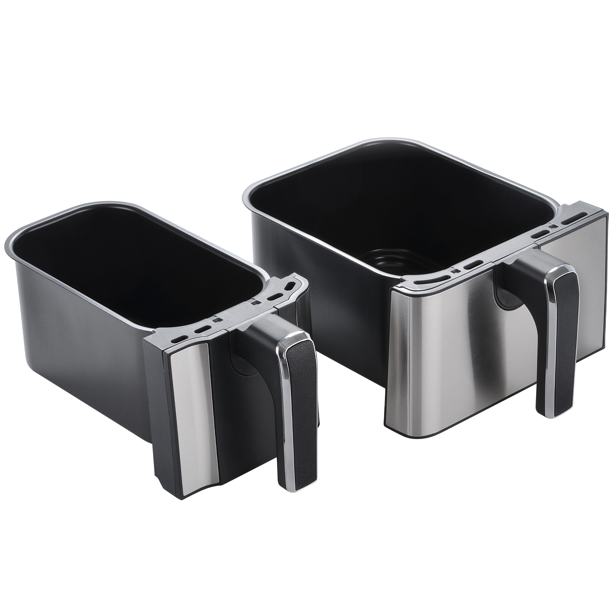 TRU 9 Quart Dual Basket Digital Air Fryer Black and Stainless - Image 6