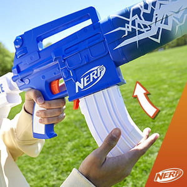 Nerf Fortnite Blue Shock Dart Blaster, 10-Dart Clip, 10 Elite Nerf Darts, Unlock Code, Boys and Girls, Ages 8 and up - Image 3