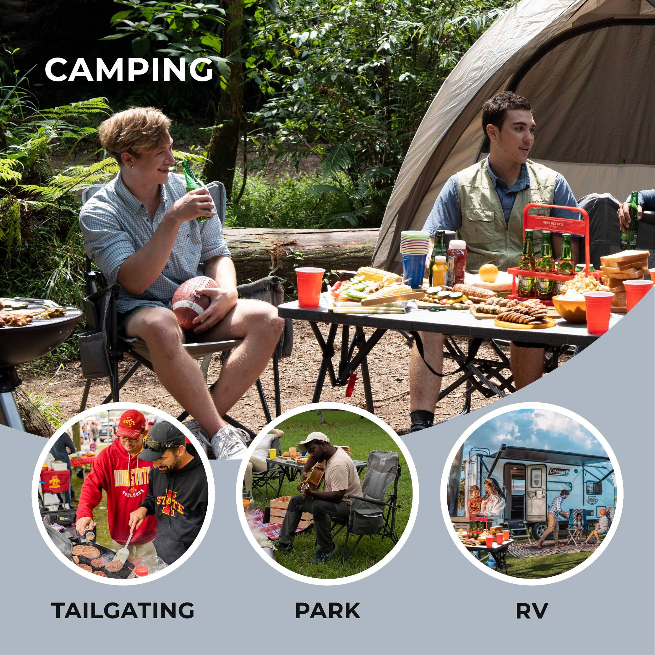 Camphor Designs Heavy Duty Portable Folding Camping Chair for Adults - Image 5