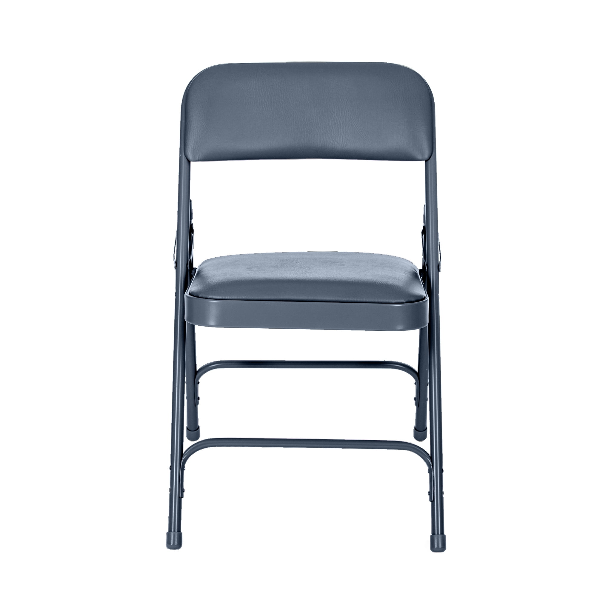 Hampden Furnishings Bernadine Collection Vinyl Folding Chair, Midnight Blue, Pack of 4 - Image 2