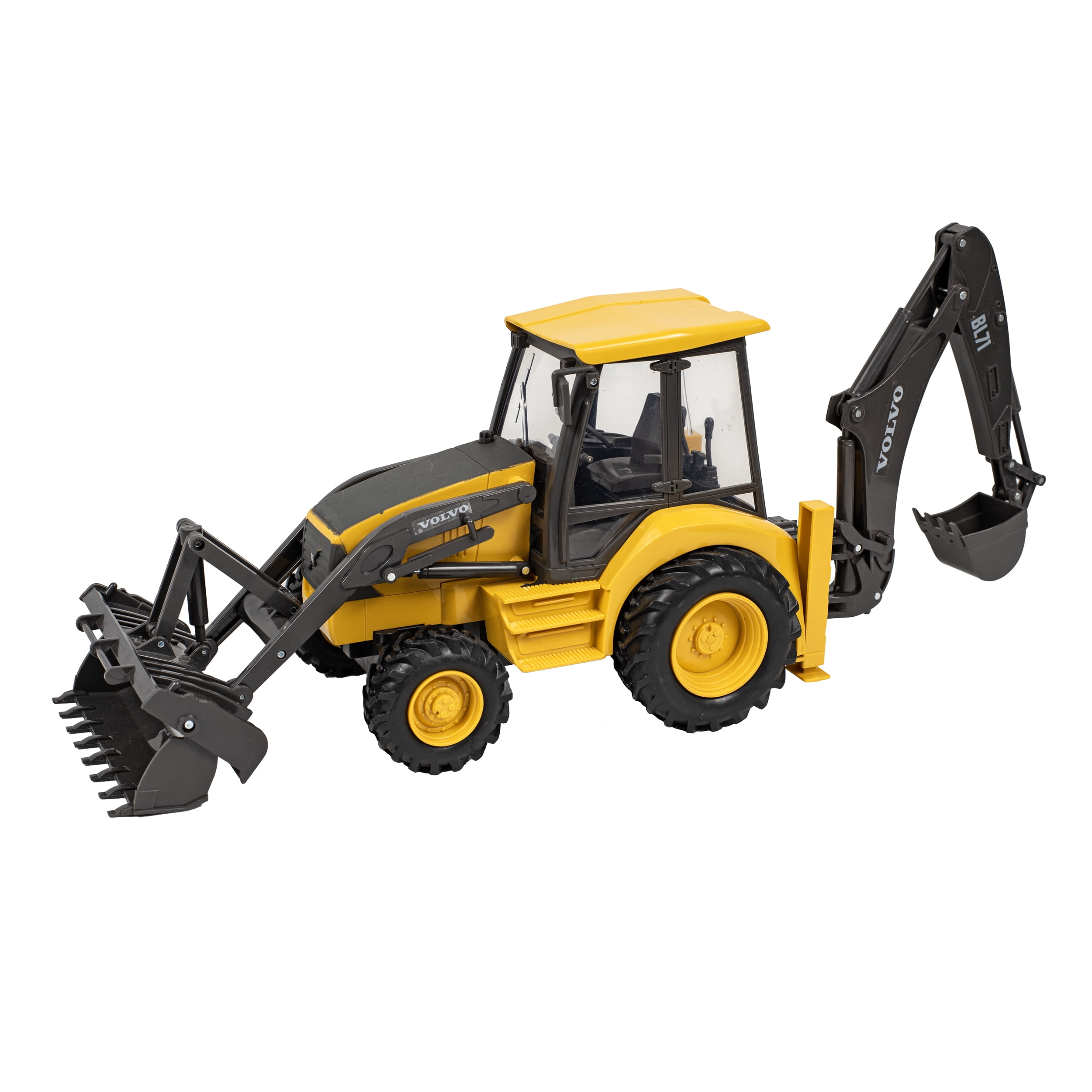 New Ray 1:18 Scale Volvo Remote Controlled Backhoe Loader Age Group 5 Years and up - Image 4