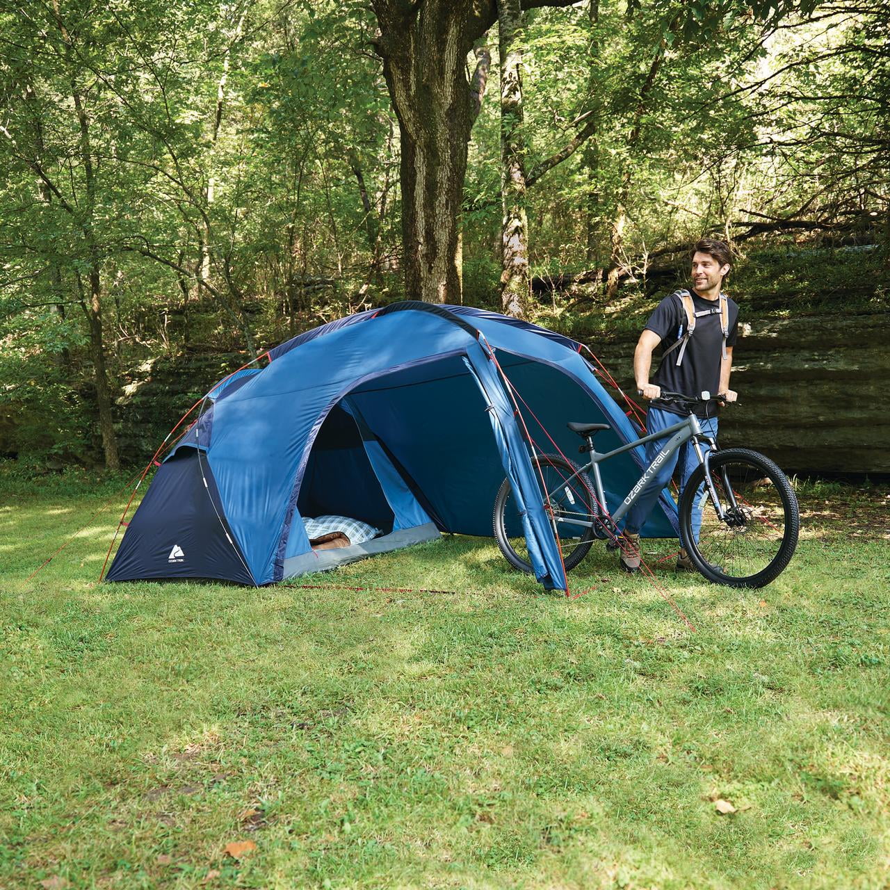 Ozark Trail 2-Person Tent with Oversized Vestibule, Blue - Image 9