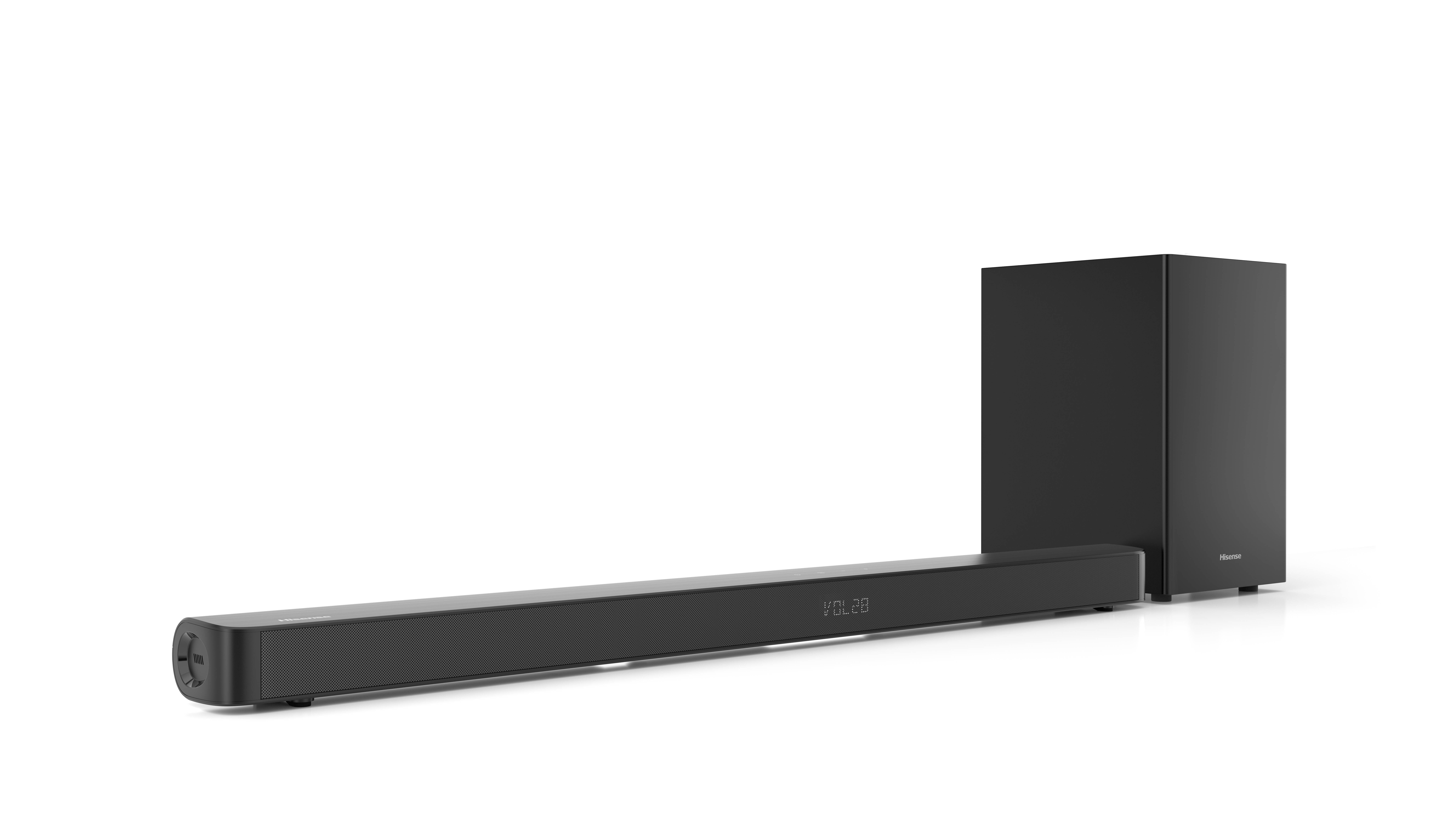 Hisense HS212F 2.1 Channel Sound Bar with Wireless Subwoofer, 120W, Dolby Audio, Pure Surround, Ezplay Support, Roku TV Ready, Bluetooth, HDMI ARC/Optical/AUX/USB (Model HS212F) Black - Image 14