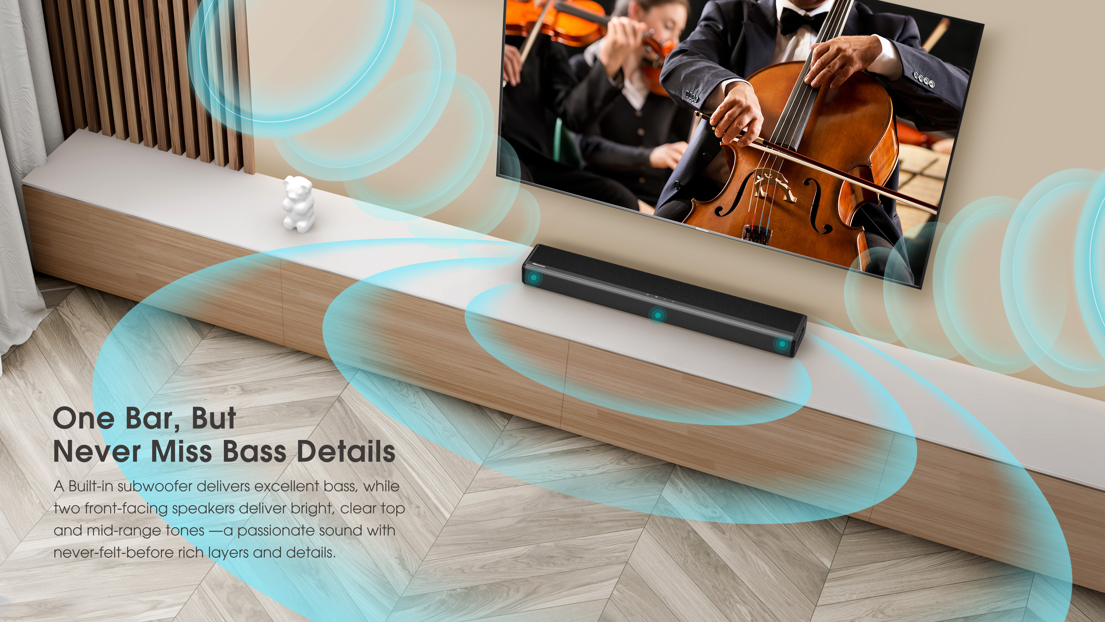 Hisense HS214 2.1 Channel Sound Bar with Built-in Subwoofer - Image 10