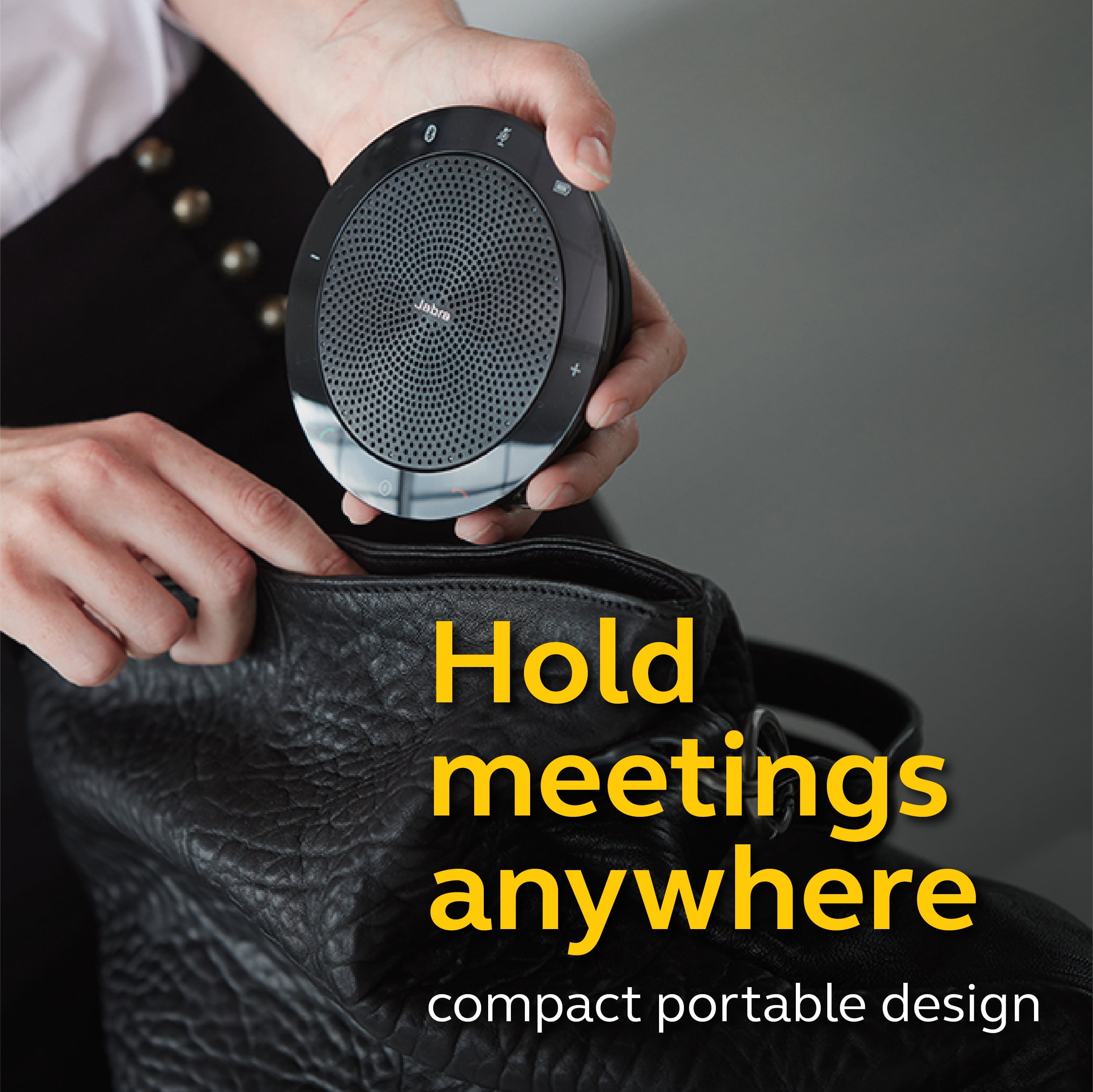 Jabra Speak 510 Portable Speaker for Music and Calls Black - Image 4