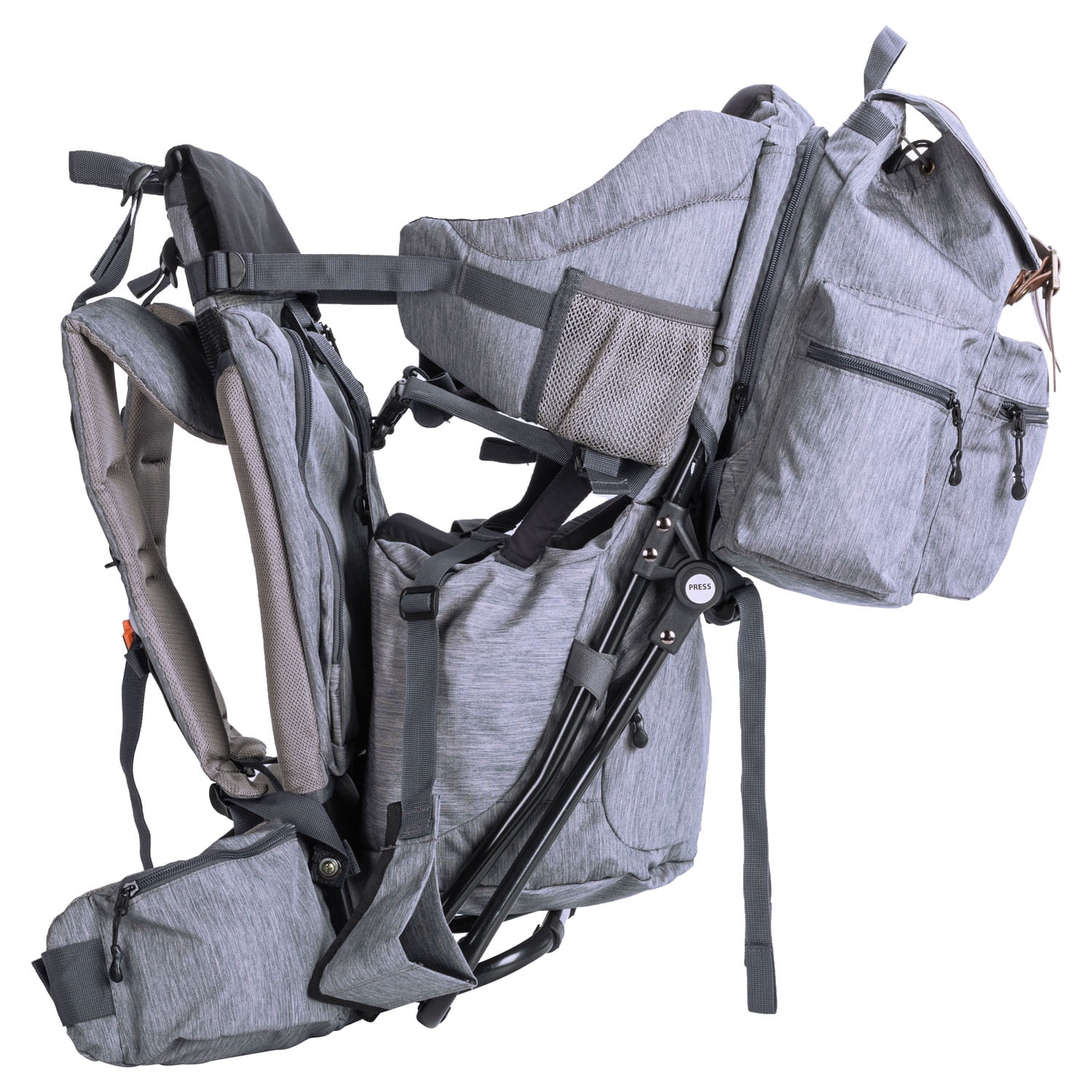 ClevrPlus Urban Explorer Hiking Baby Backpack Child Carrier, Heather Gray - - Image 8