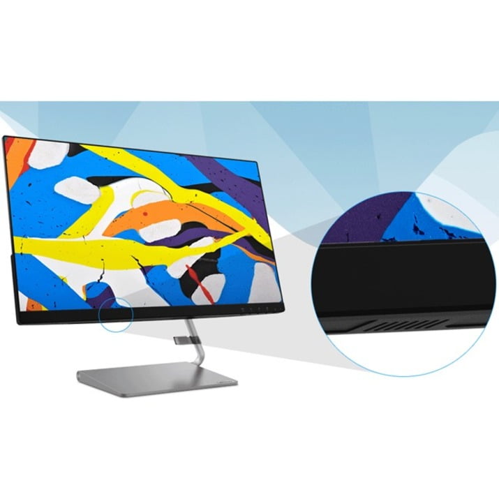 Lenovo 66C1GCC3US Q27q-1L 27" QHD WLED LCD Monitor - Iron Gray - Image 6