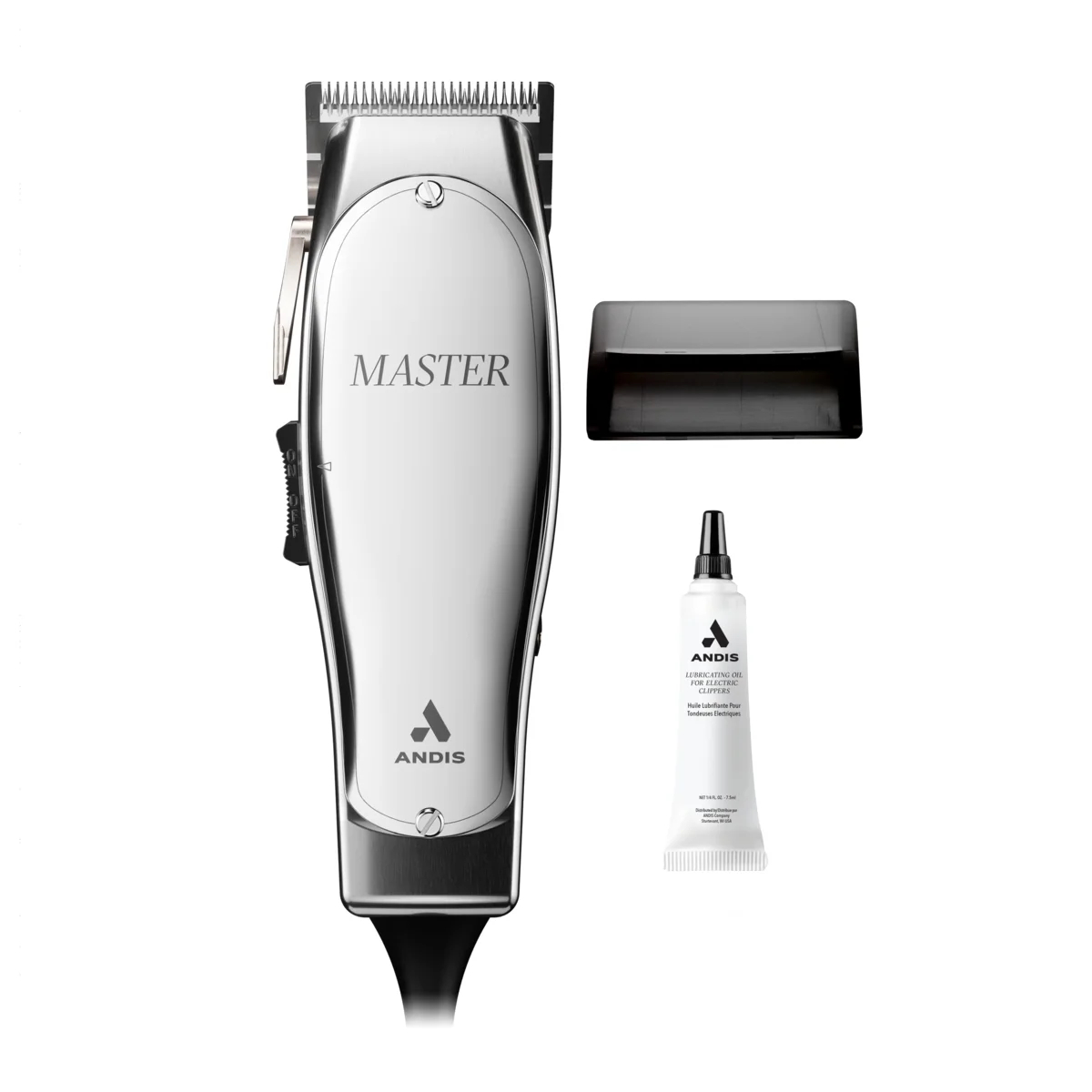 Andis 01815 Professional Master Adjustable Blade Hair Trimmer, Carbon Steel T-Blade - Silver - Image 5
