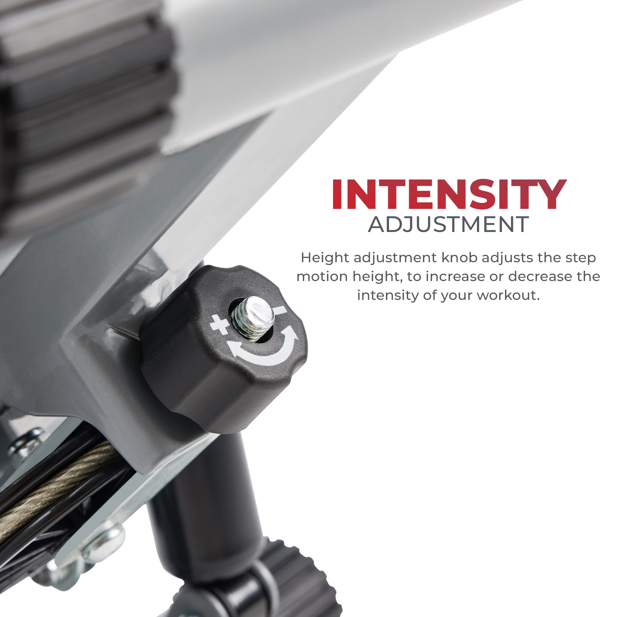 Sunny Health & Fitness Mini Steppers for Exercise at Home, Stair Step Workout Machine with Resistance Bands, Full Body Cardio - NO. 012-S - Image 5