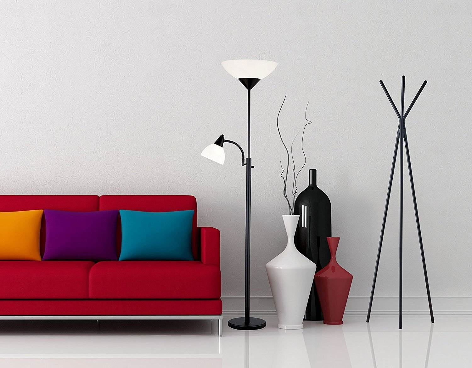 Adesso Piedmont 300W Combo Torchiere - Image 6