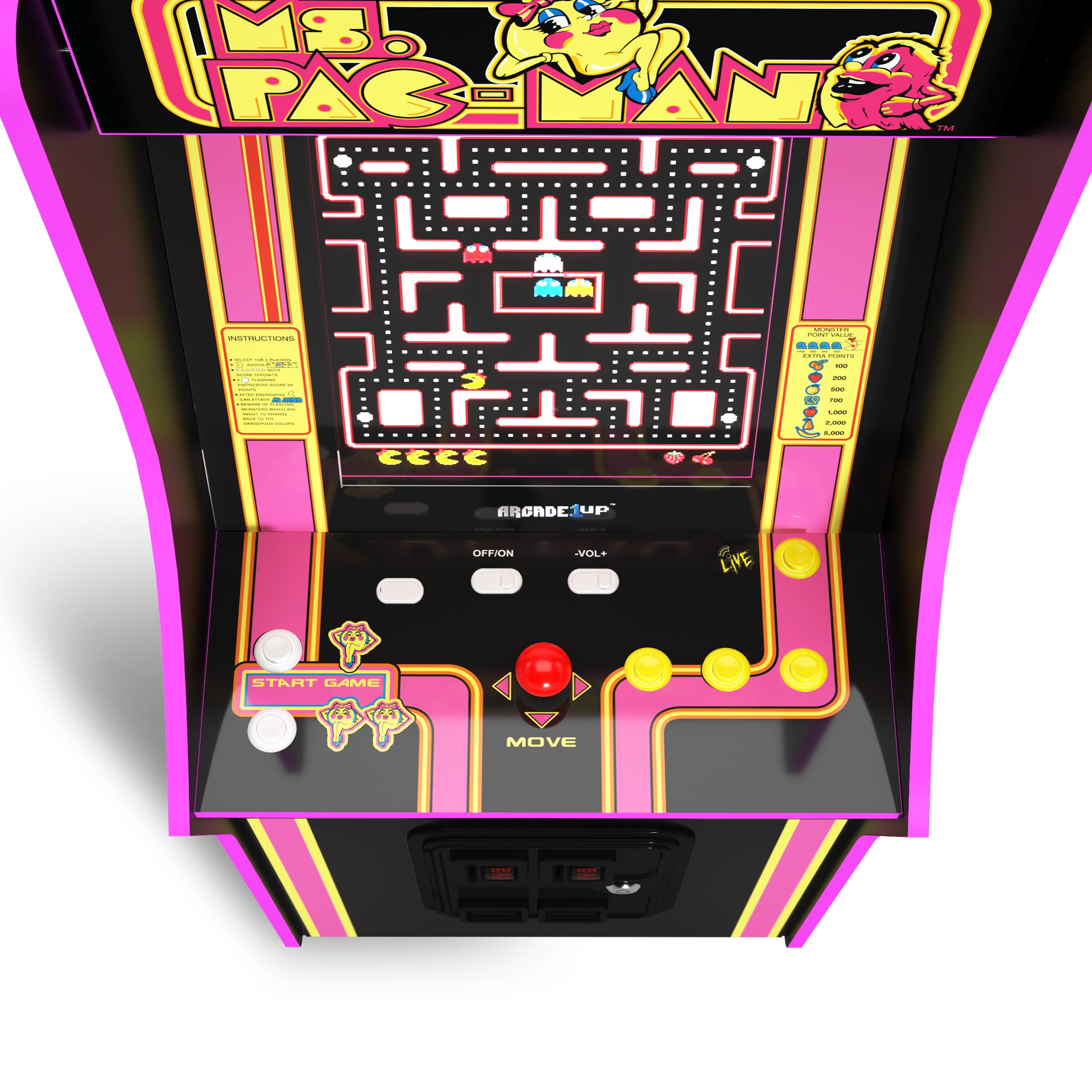 Arcade 1UP - Bandai Namco Entertainment Legacy Arcade Ms. Pac-Man Edition with WIFI - Image 3