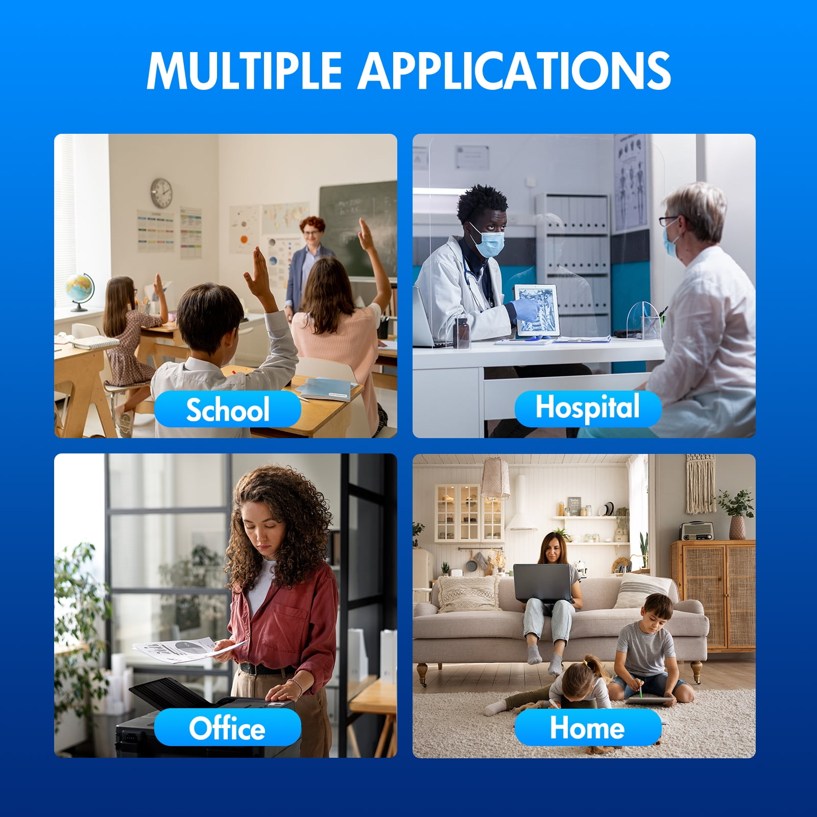 206A Toner Cartridge With Chip Compatible for HP 206A 206X W2110A W2110X Color LaserJet Pro MFP M283fdw M283cdw M255dw M283fdn M282nw M283 M255 Series Printer Ink (Black Cyan Magenta Yellow 4-Pack) - Image 4