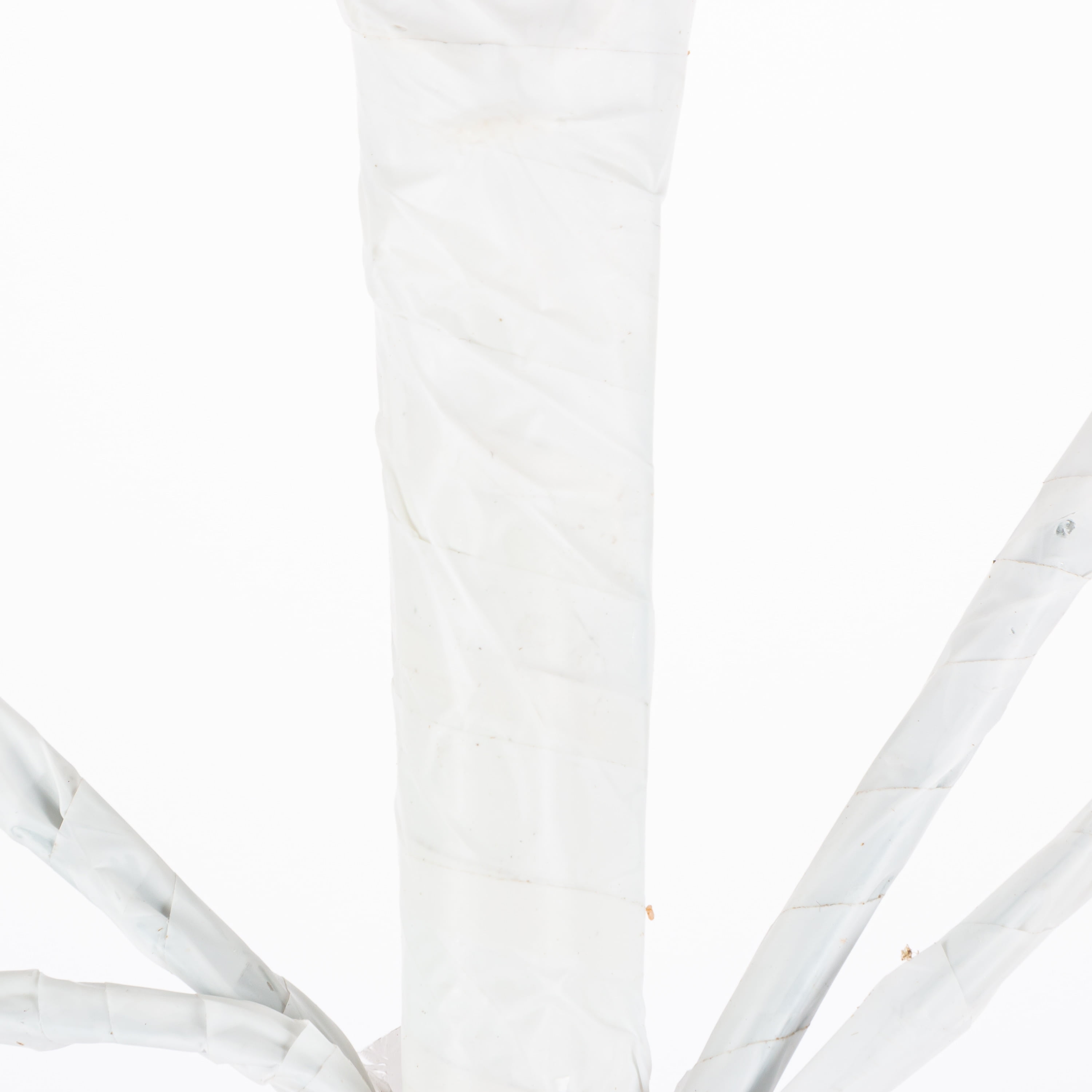 Gerson 5-Foot High Electric 2-D Tree with Warm White LED Lights and Outdoor Adapter, White - Image 3