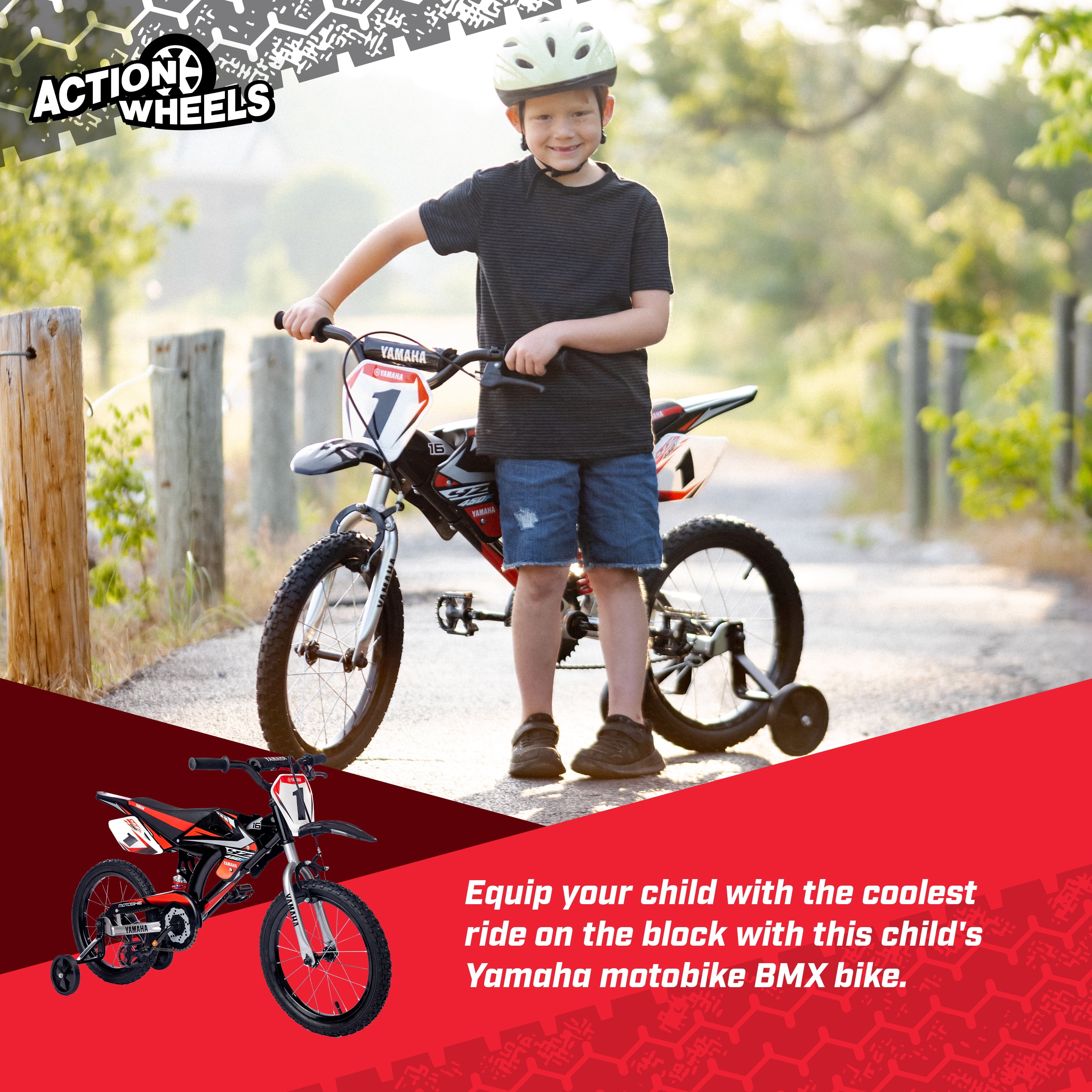 Yamaha Motobike, 16" Wheels, Bicycle for Children Ages 4 to 8 Years Old - Image 9