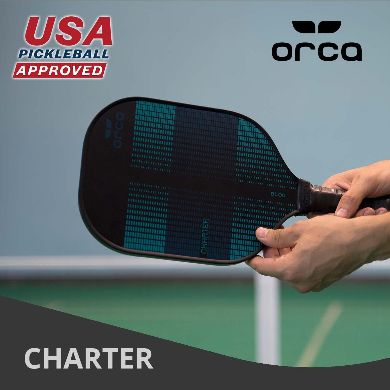Charter Performance Series Fiberglass Pickleball Paddle - Starter Edition - 7.65 oz Paddles -by Orca - Image 3