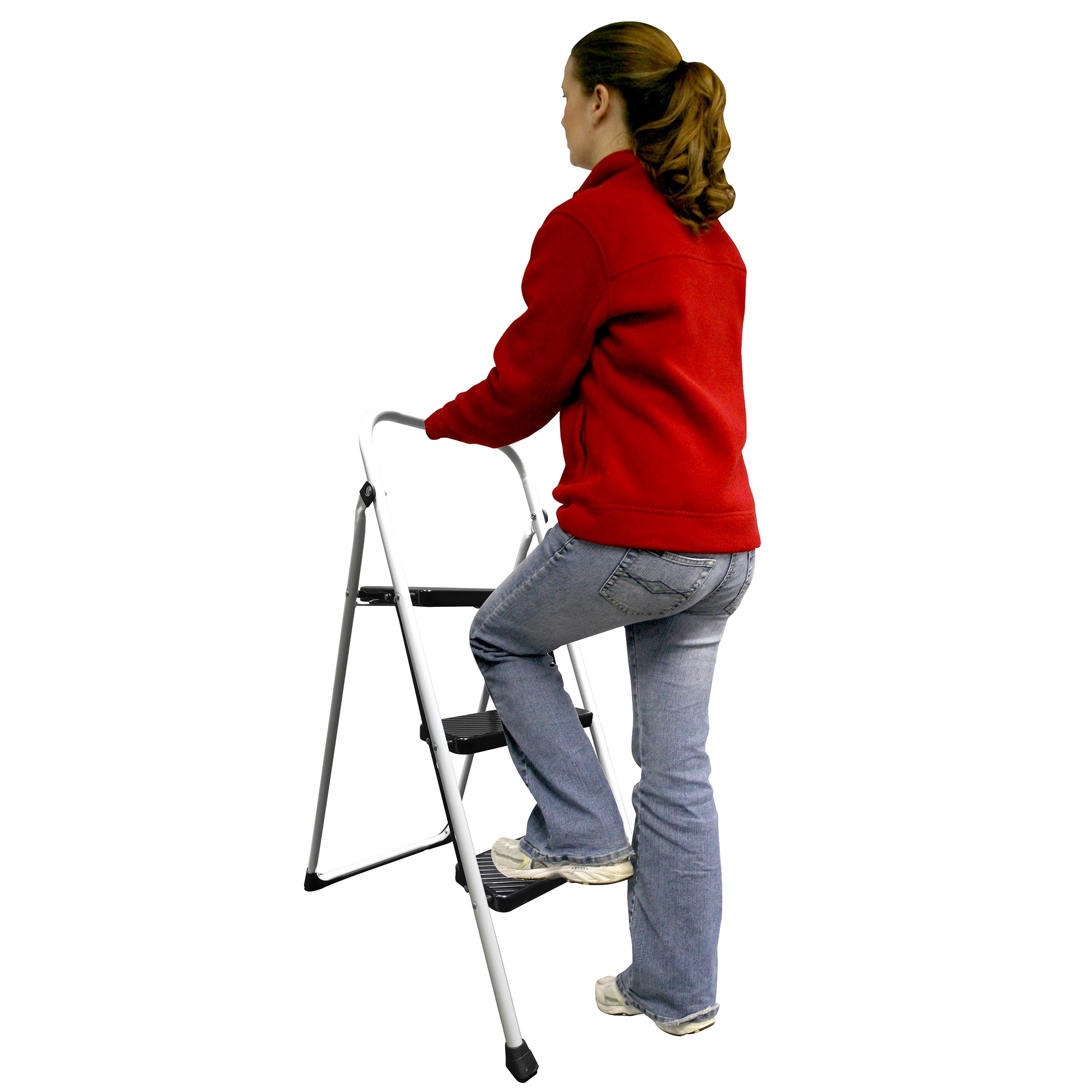 AmeriHome Three Step Folding Utility Step Ladder - Image 4