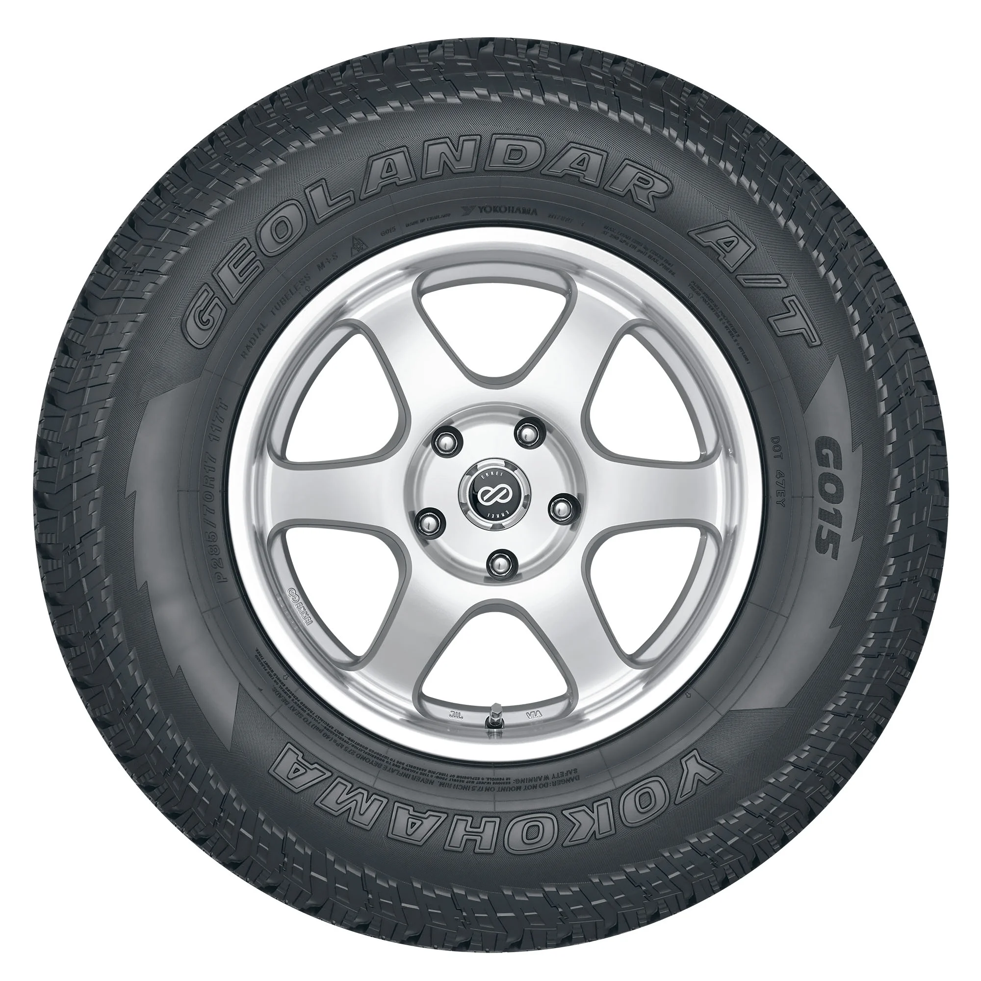 Yokohama Geolandar AT G015 All Terrain LT265/70R17 121/118S E Light Truck Tire - Image 6