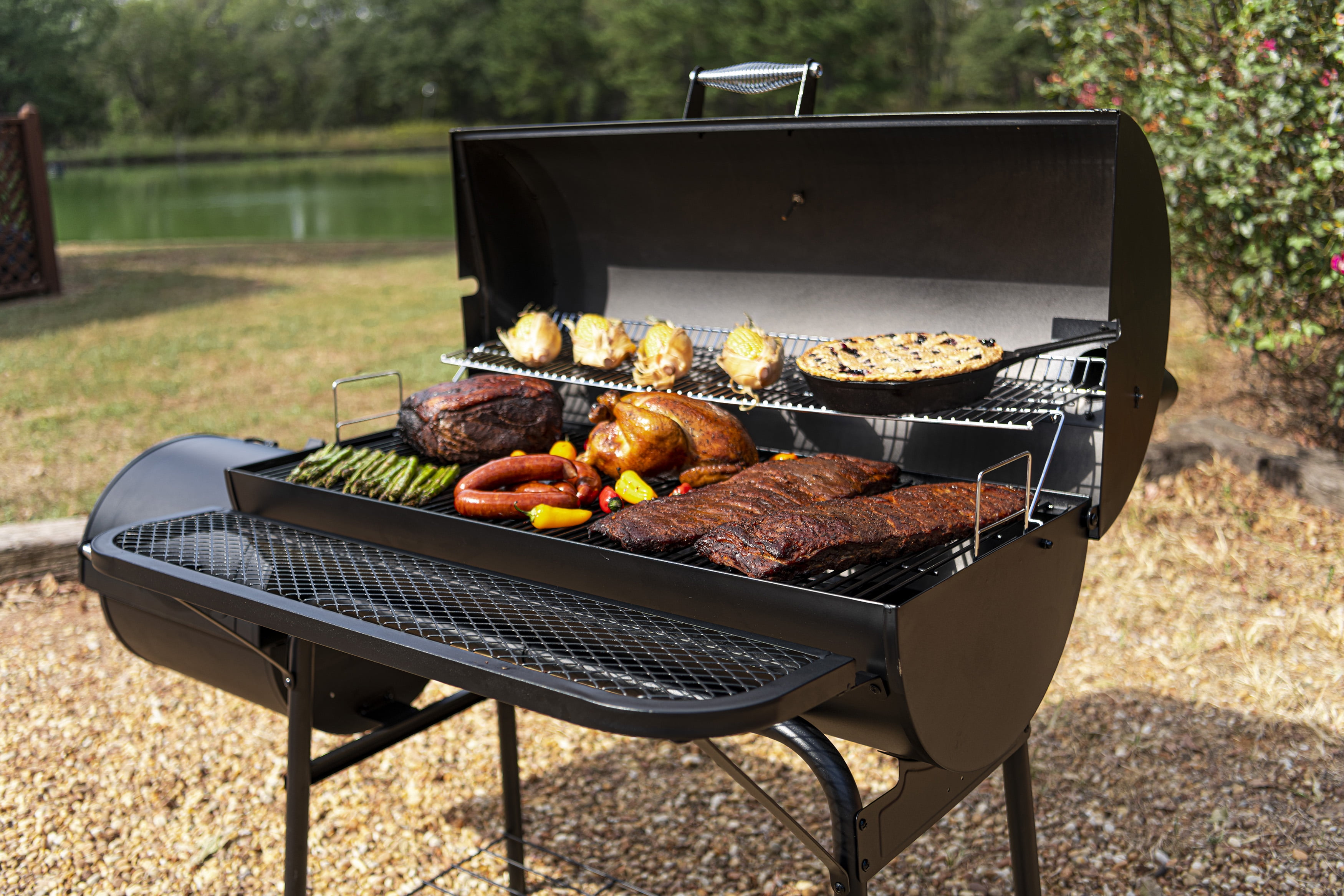 American Gourmet by Charbroil® 1280 Offset Smoker - Image 10