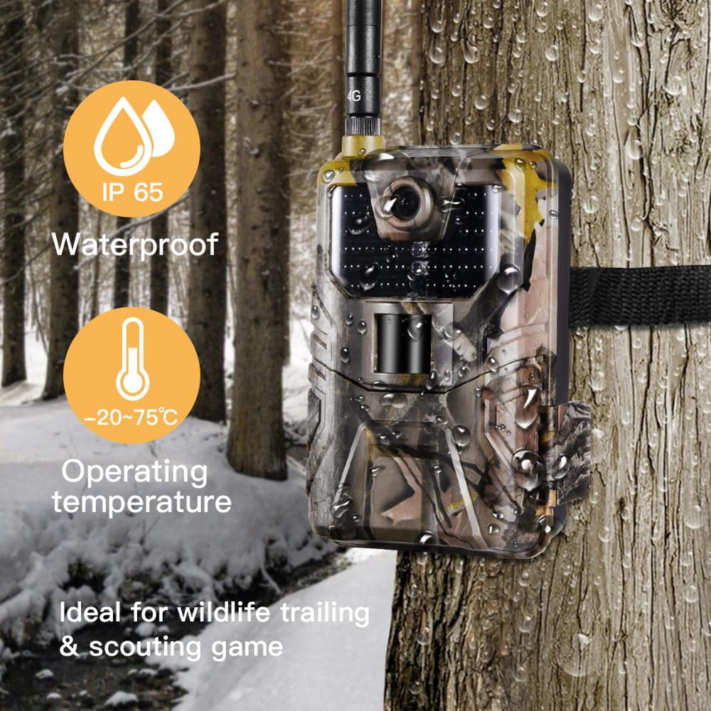 SuntekCam 4G Cellular Trail Camera - 36MP 4K Wildlife Hunting Cameras With Night Vision APP Control - Image 4