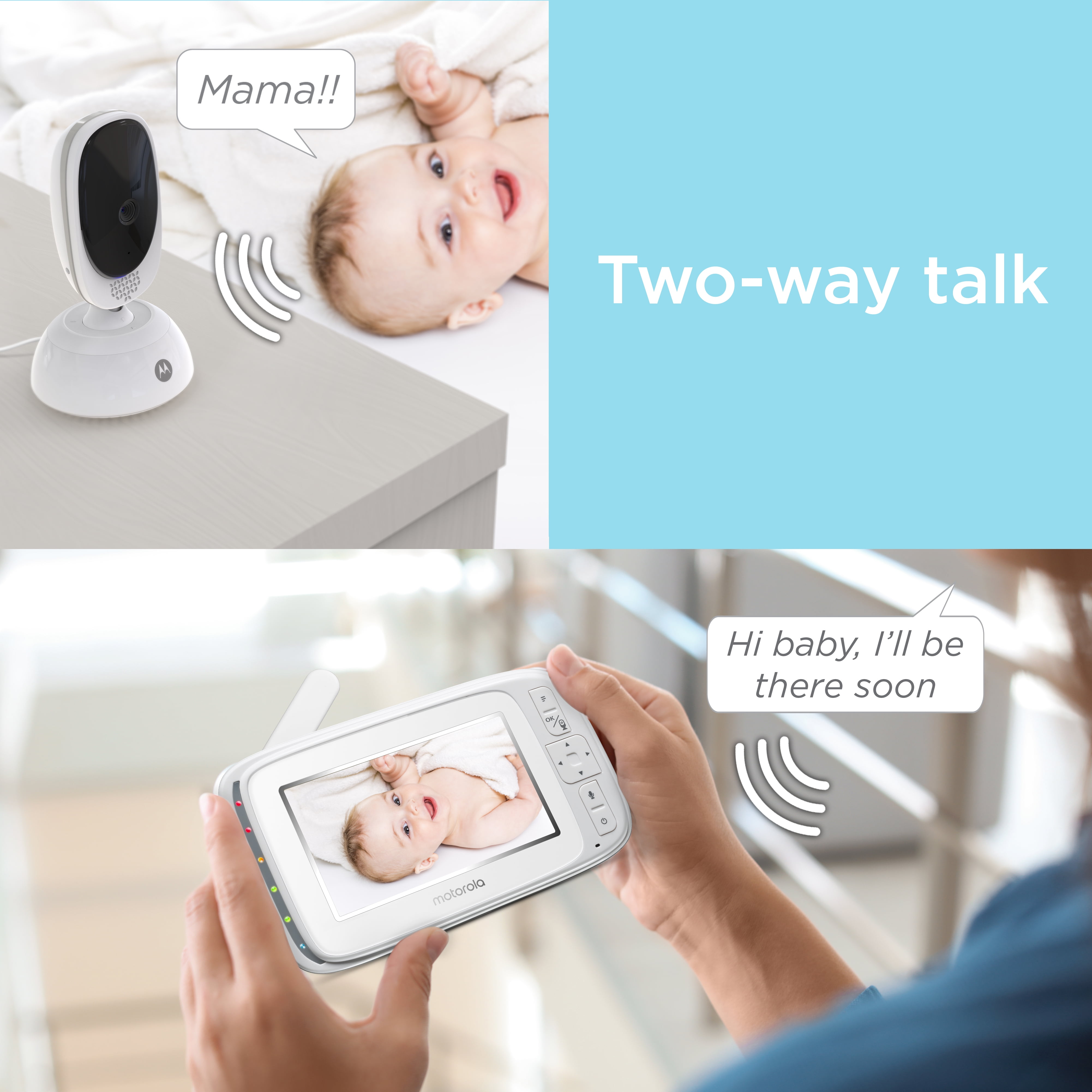 Motorola BLISS54-2 - 4.3" Video Baby Monitor - 2 Camera Set - Image 4