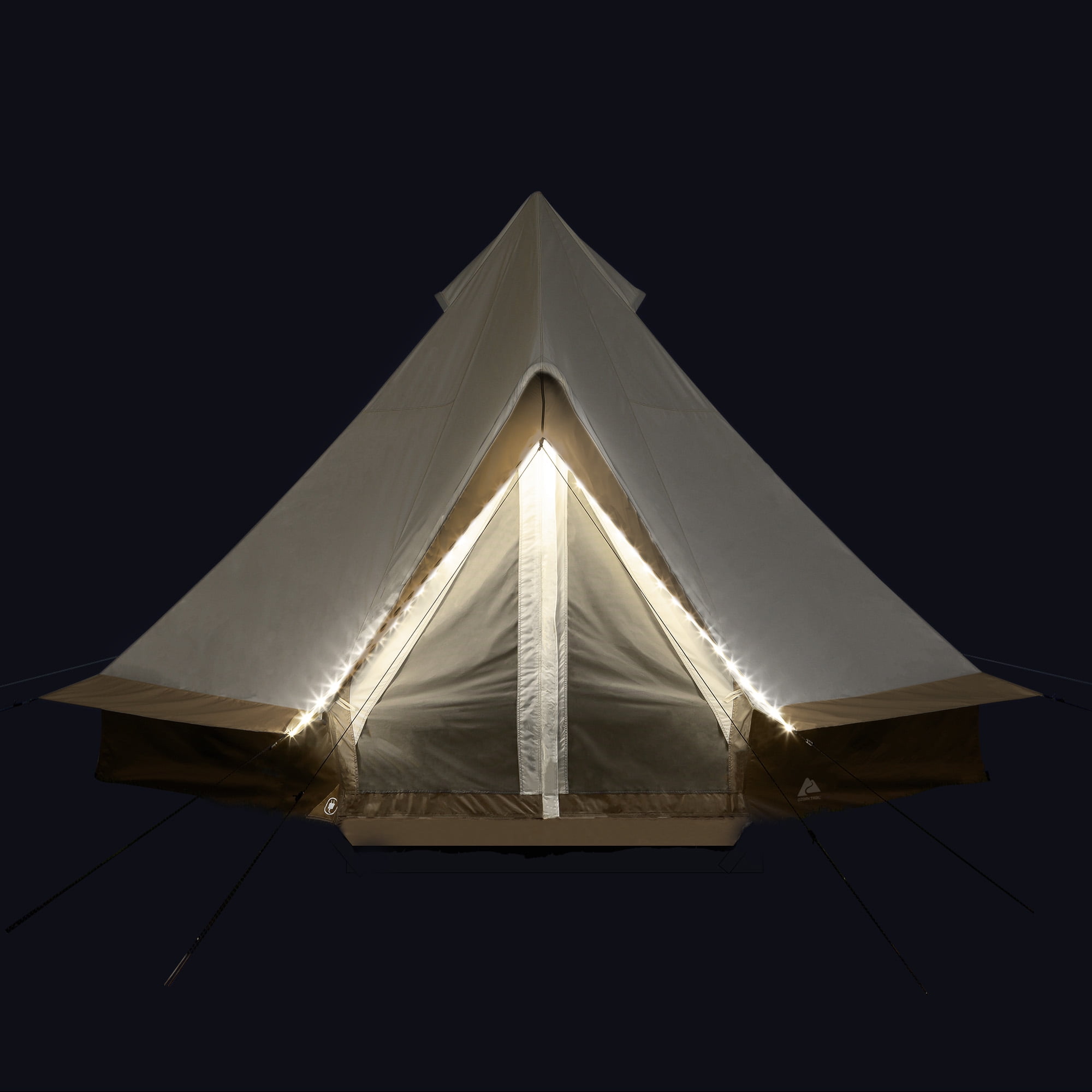 Ozark Trail 15' x 15' 8-Person Bell Tent with String Lights, 22.57 lbs - Image 16