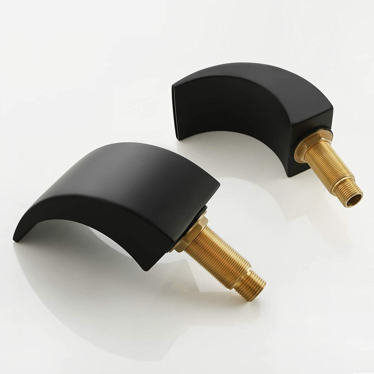 Zovajonia 3 Hole Bathroom Faucet, Matte Black Dual Crystal Knobs Vanity Basin LED Sink Faucet Mixer Bronze Bath Faucets ,Widespread bathroom faucets for sink 3 hole Waterfall Tub Faucet - Image 7