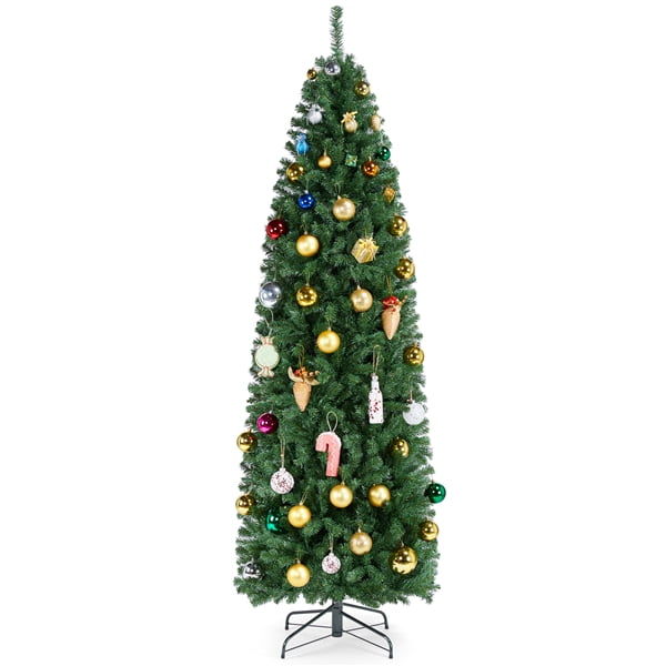 Renwick 7.5 Ft Full Green Pencil Christmas Tree - Image 7