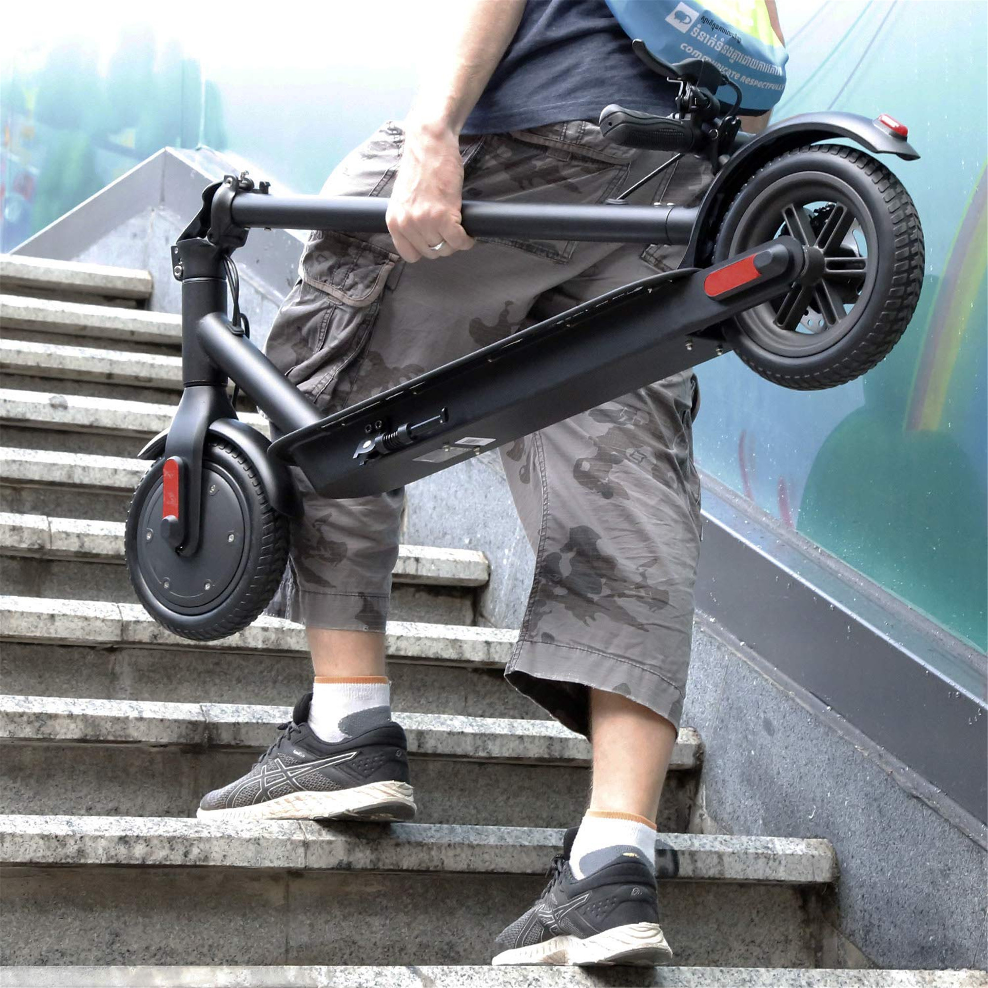 iDeaPLAY H85B Kids Kick Scooter, High-Speed Scooter 250W Motor 15.5 Miles Long Mileage, Portable Folding Design Commuting Motorized Electric Scooter Bike for Kids Adults - Image 3