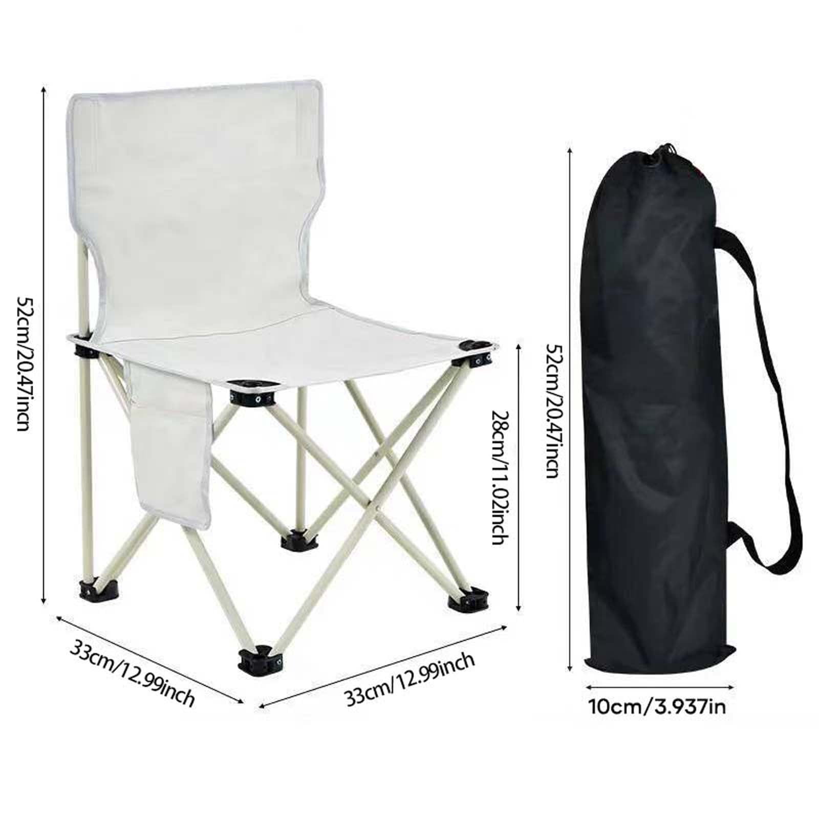 Camping Chairs,Portable Camping Chair with Storage Bag, Lightweight Foldable Chair for Outside Camping, Hiking, Travel, Beach and Sports - Image 5