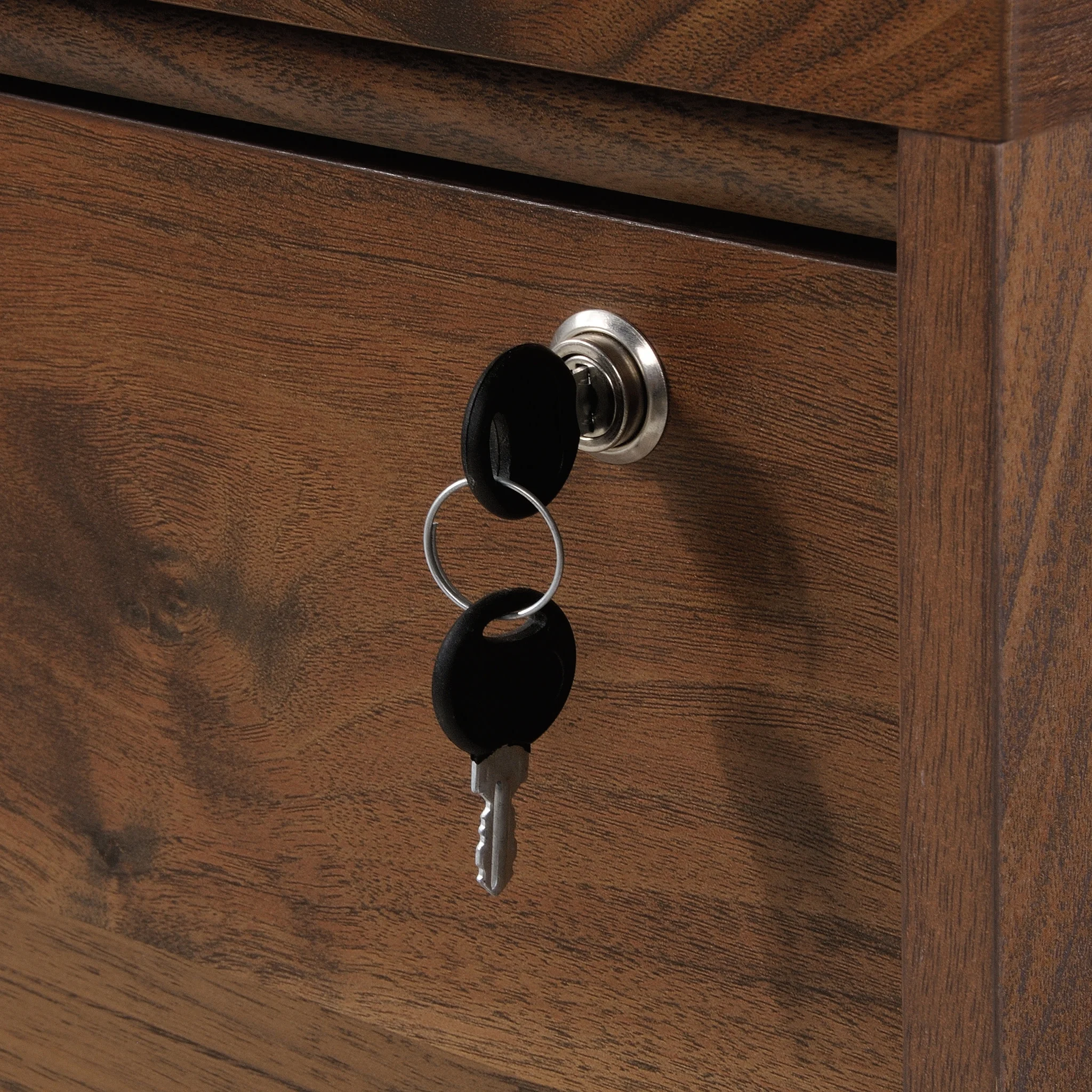 Sauder Clifford Place Lateral File Cabinet, Grand Walnut Finish - Image 10