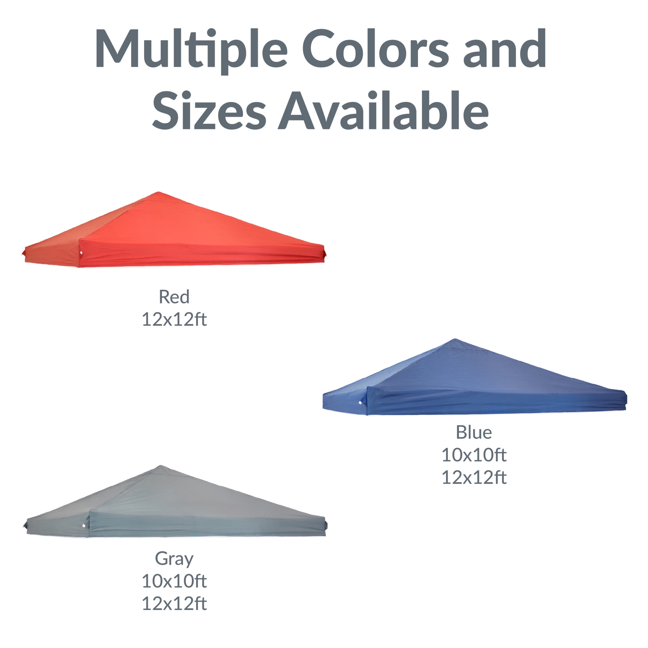 Sunnydaze 10' x 10' Blue Solid Standard Pop-Up Canopy Shade - Image 5
