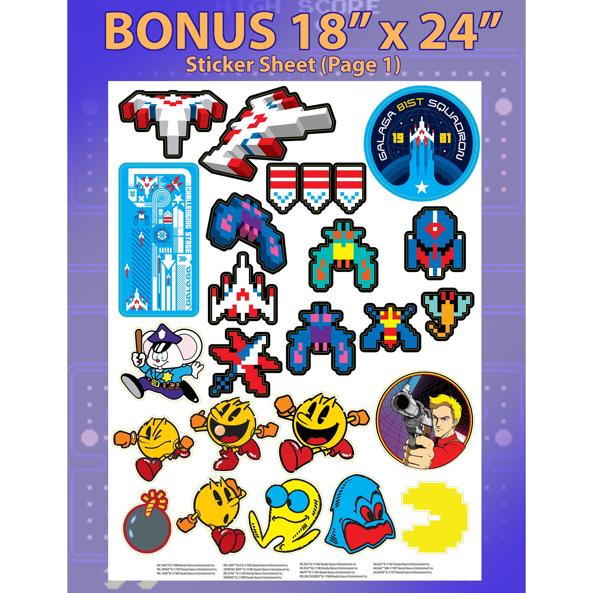 Arcade1UP - 14 Games in 1, PAC-MAN Customizable Video Game Arcade Featuring PAC-MANIA and includes 100 Bonus Stickers - Image 15