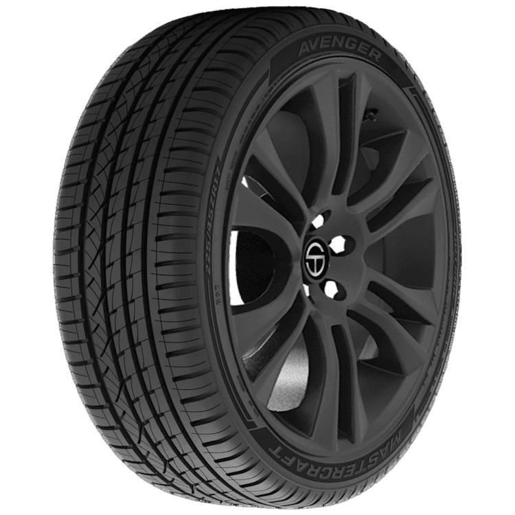 225/50R17 Mastercraft Avenger 94V SL Black Wall Tire - Image 4