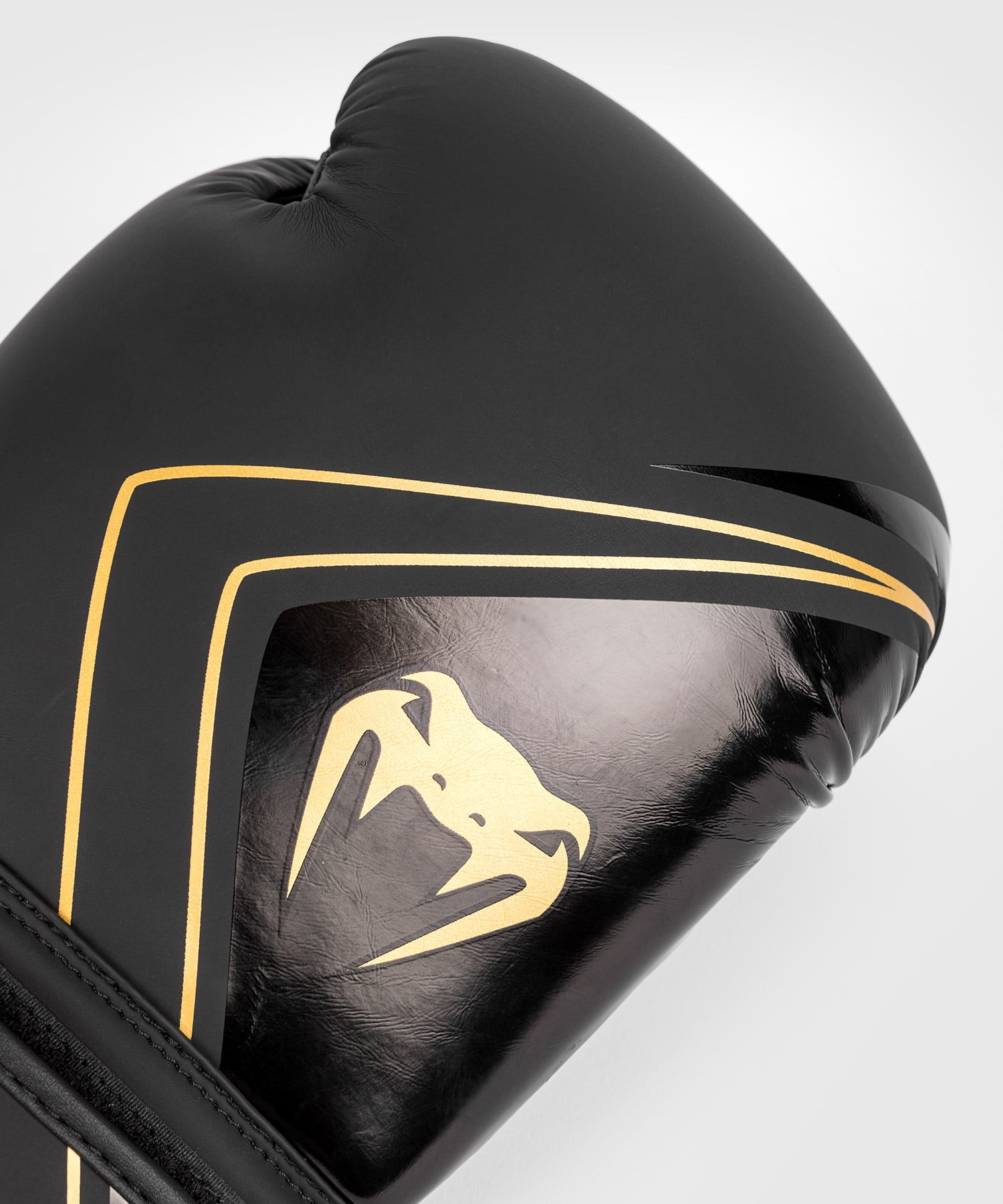 Venum PU Contender 2.0 Boxing Gloves - Black/Gold - 12oz - Unisex - Sparring and Bag Training - Image 8