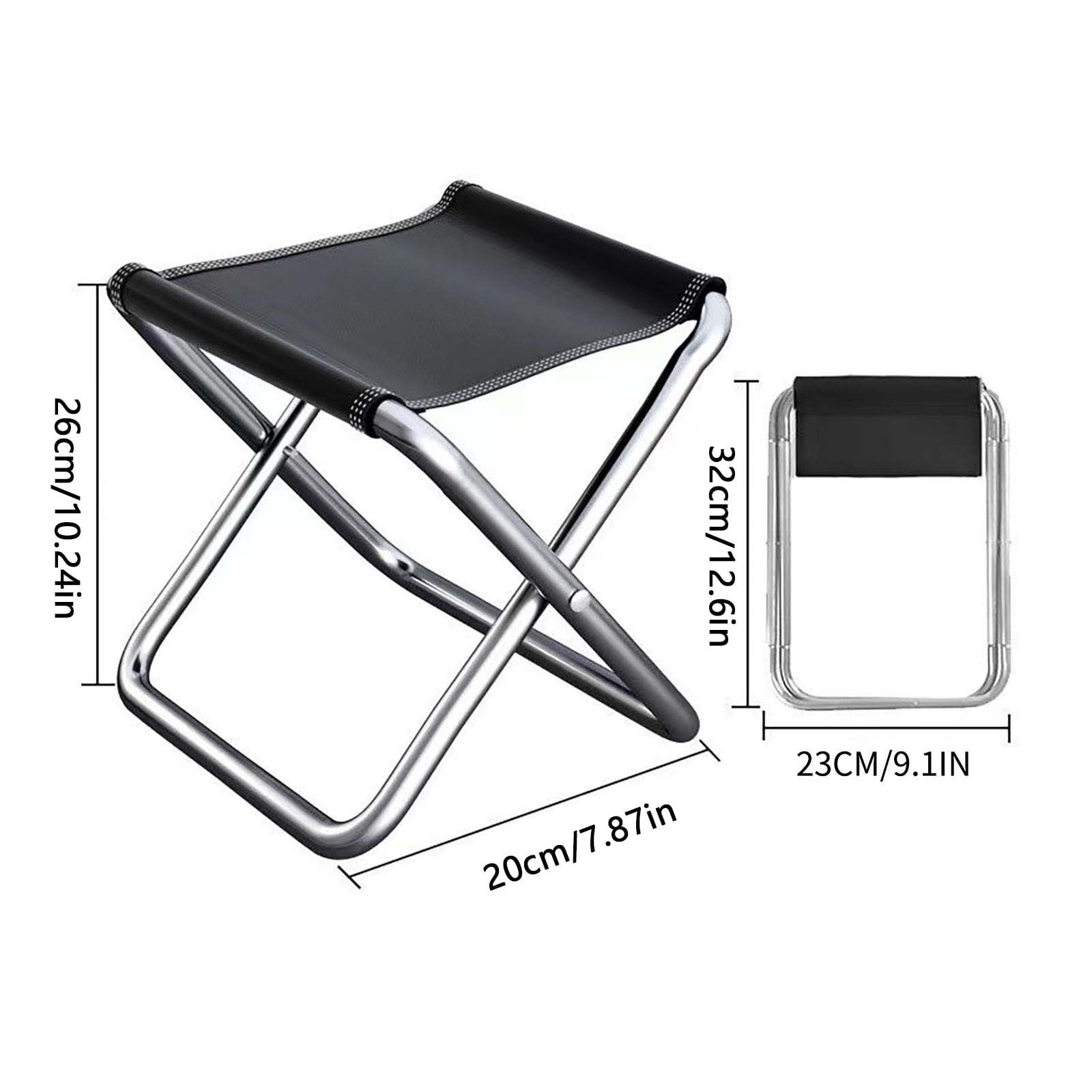 Camping Chairs Guozer Folding Chair 1PCS Portable Camp Stool Outdoor Folding Small Chair Fishing Stool Camping Chairs for Adults - Image 4
