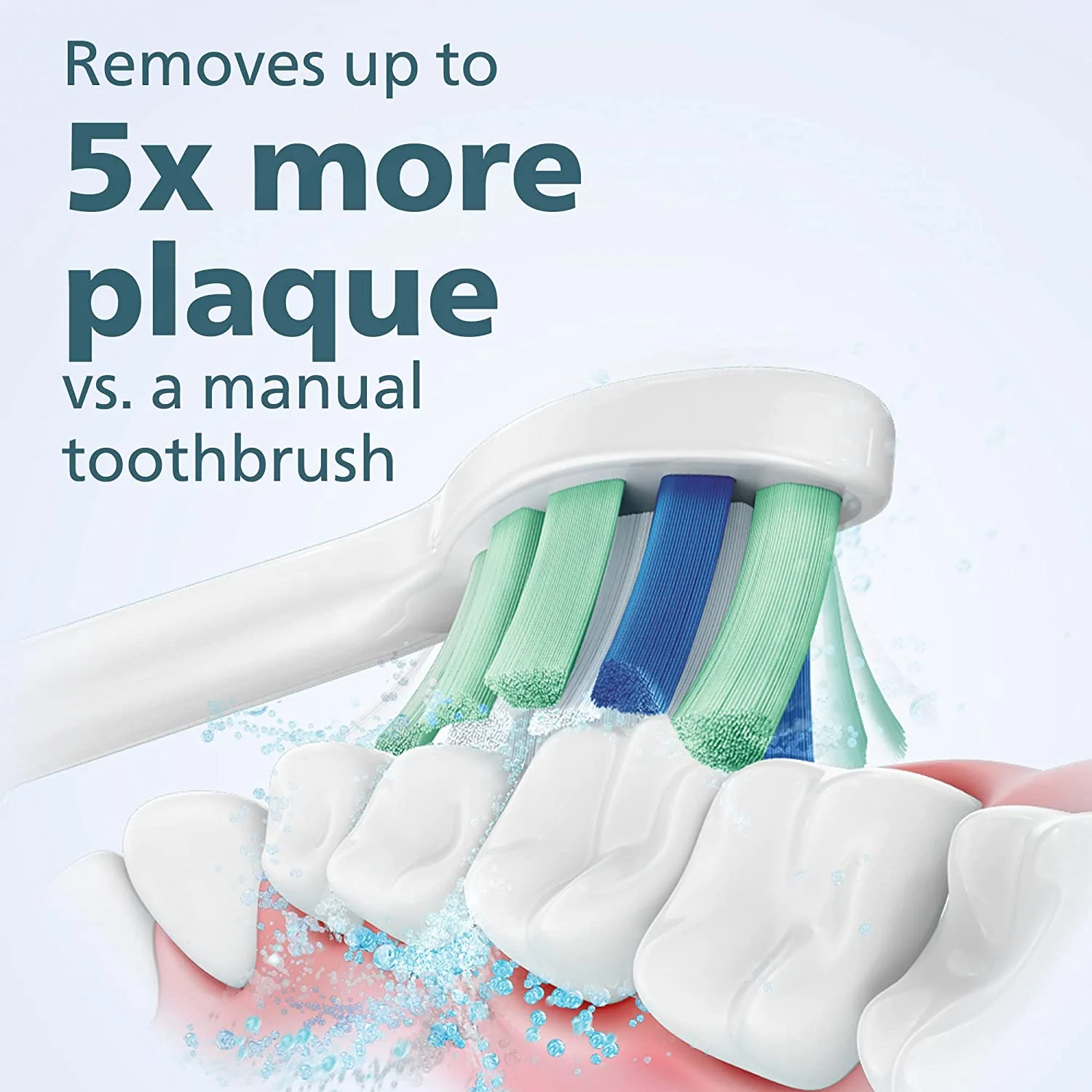 Philips Sonicare 4100 Power Toothbrush, Rechargeable Electric Toothbrush with Pressure Sensor, White HX3681/23 - Image 4