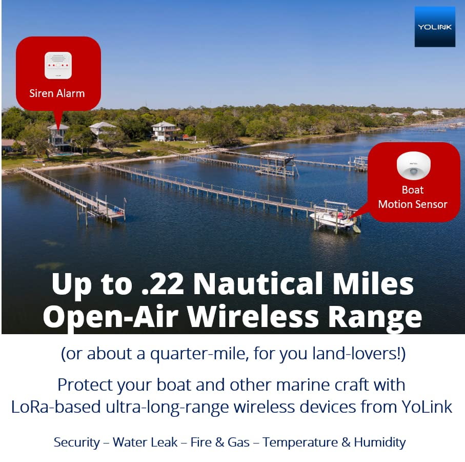 YoLink SpeakerHub & Two Motion Sensor Smart Home and Security Kit – Audio Hub Plays Tones/Sounds, Spoken Messages, LoRa-Powered ¼ Mile Range, WiFi Required - Image 5