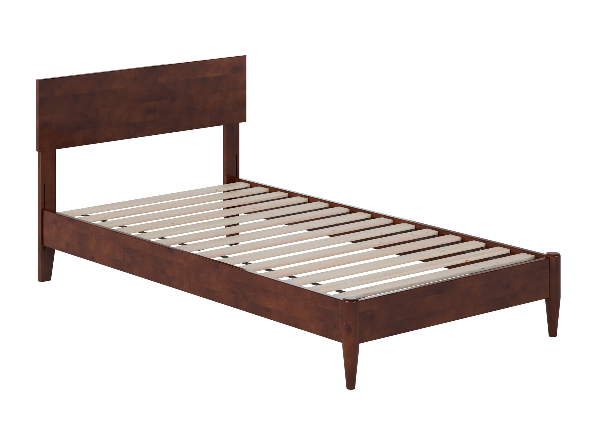 AFI Aria Twin Modern Solid Wood Low Profile Platform Bed, Walnut - Image 10