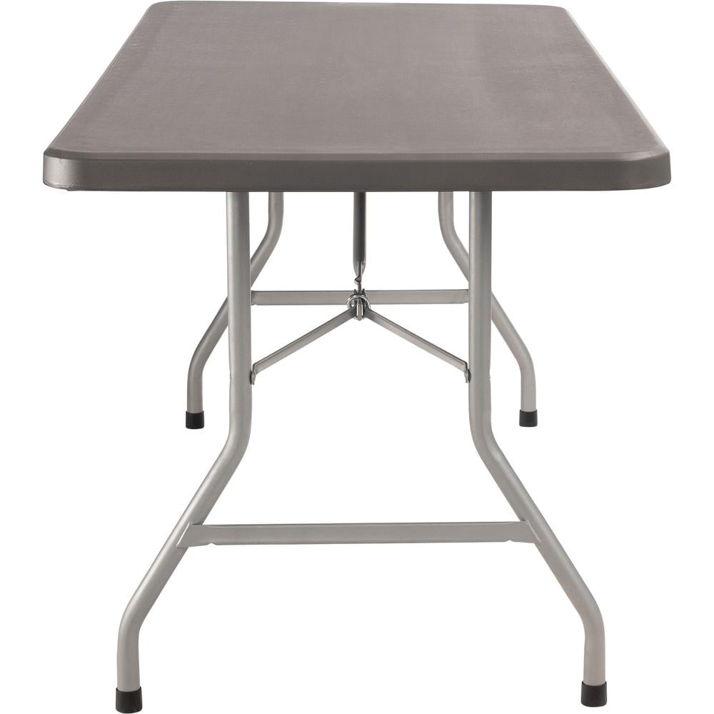 NPS BT3000 30x72" Modern Plastic Heavy Duty Folding Table in Charcoal Slate - Image 4