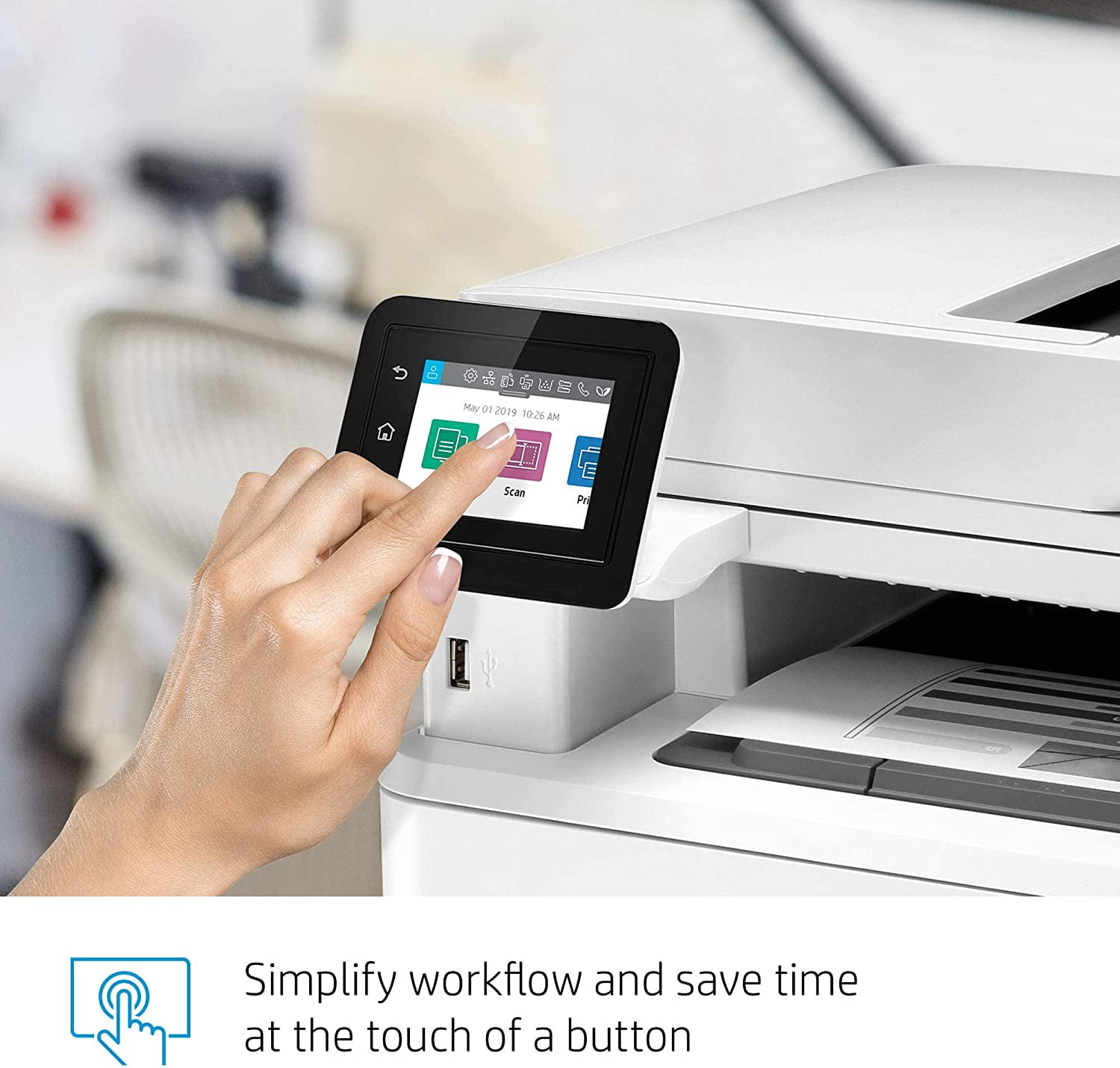 HP Laserjet Pro MFP M428fdw Monochrome Laser All-in-One Printer, Print Scan Copy Fax, Automatic 2-Sided Printing, 40 ppm, 250-sheet, 1200 x 1200 dpi, 50-Sheet ADF, Bundle with Cefesfy Printer Cable - Image 9