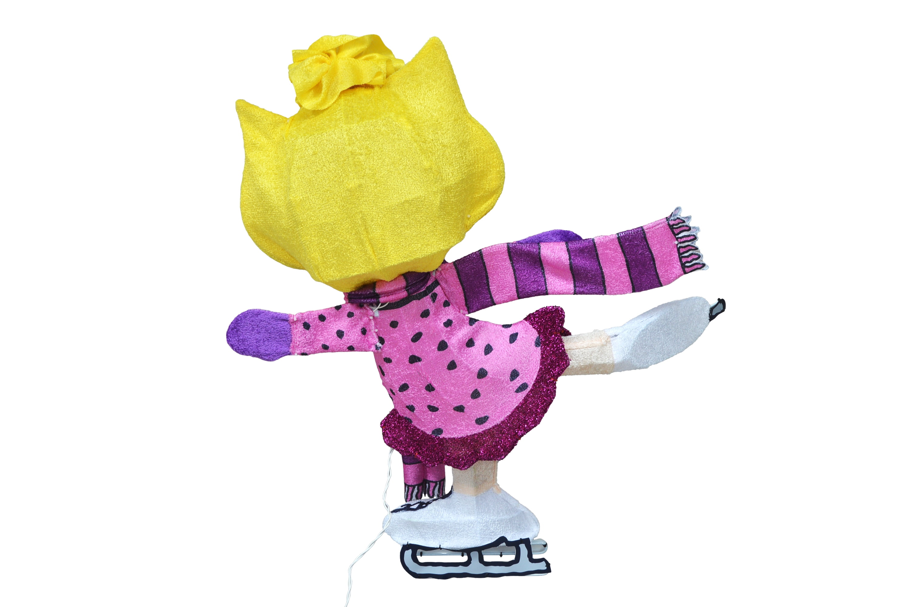 32INCH Skating Sally Peanuts 3D Lighted LED Holiday Charlie Brown Christmas Yard Decor - Image 5