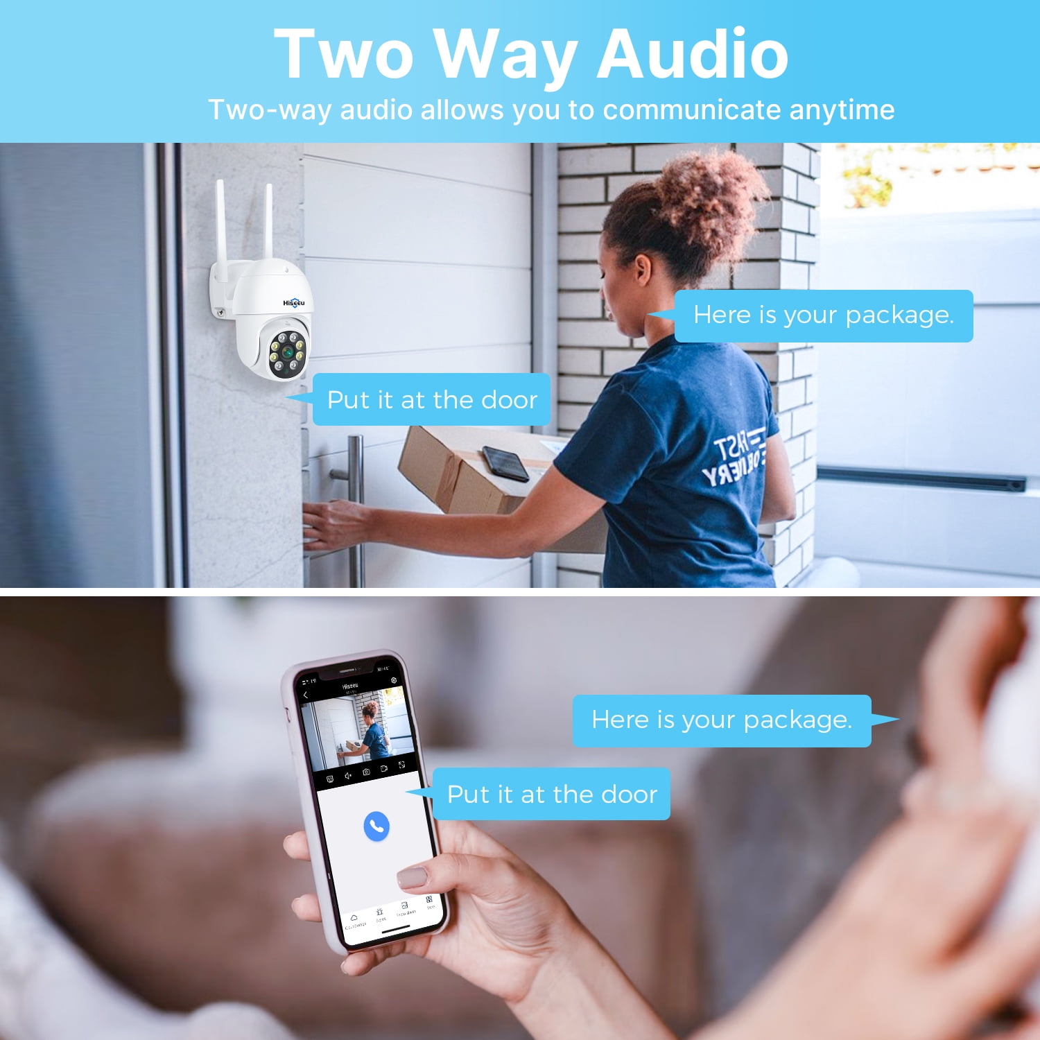 Hiseeu 3MP Security Camera System, Auto Tracking, Full Color Night Vision, IP66 Waterproof, with 1TB HDD - Image 3