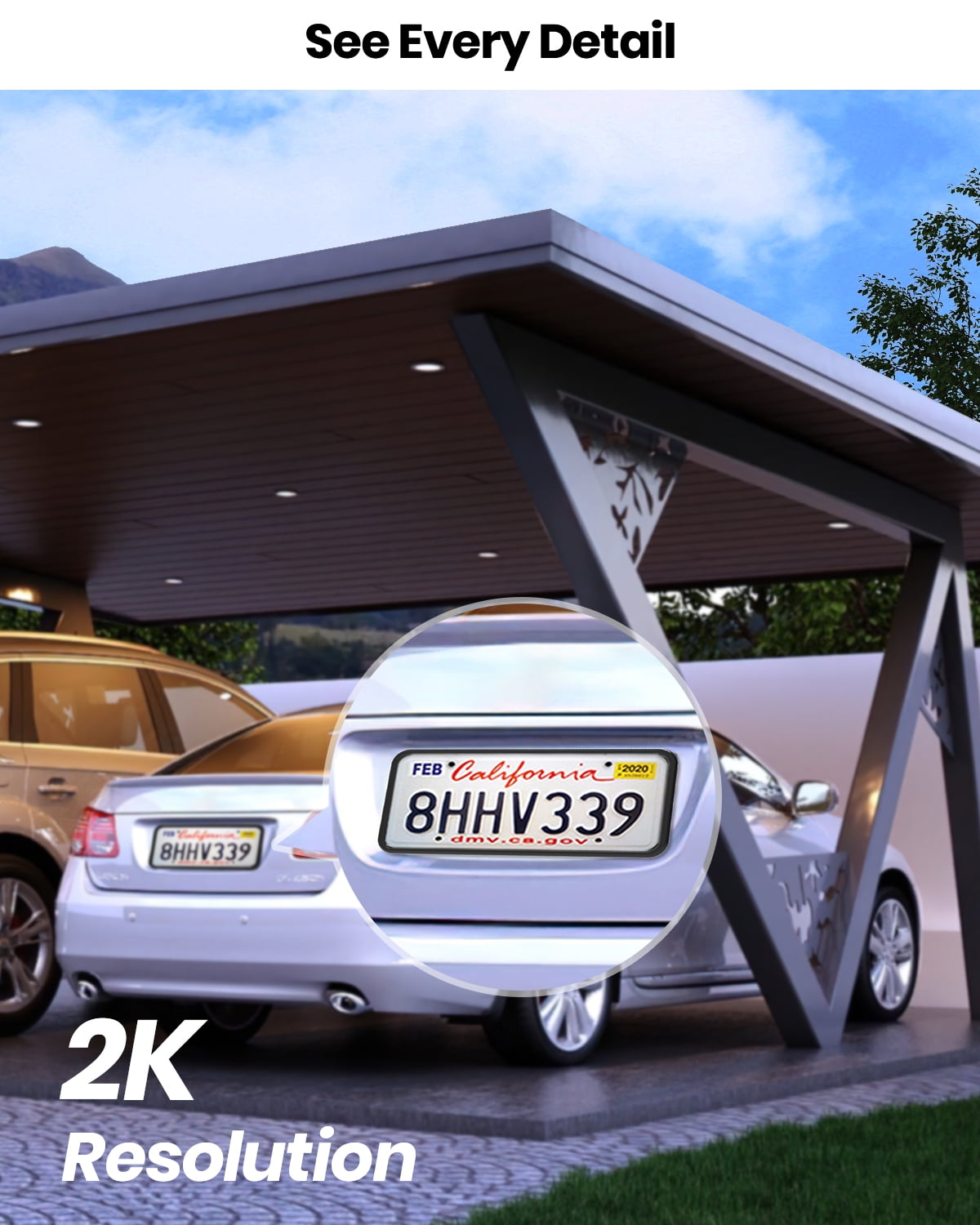 AOSU 2K Solar Security Camera Wireless WiFi, Outdoor Camera for home security,Auto Tracking ,Smart Siren Spotlights, works with Alexa/Google Assistant - Image 3