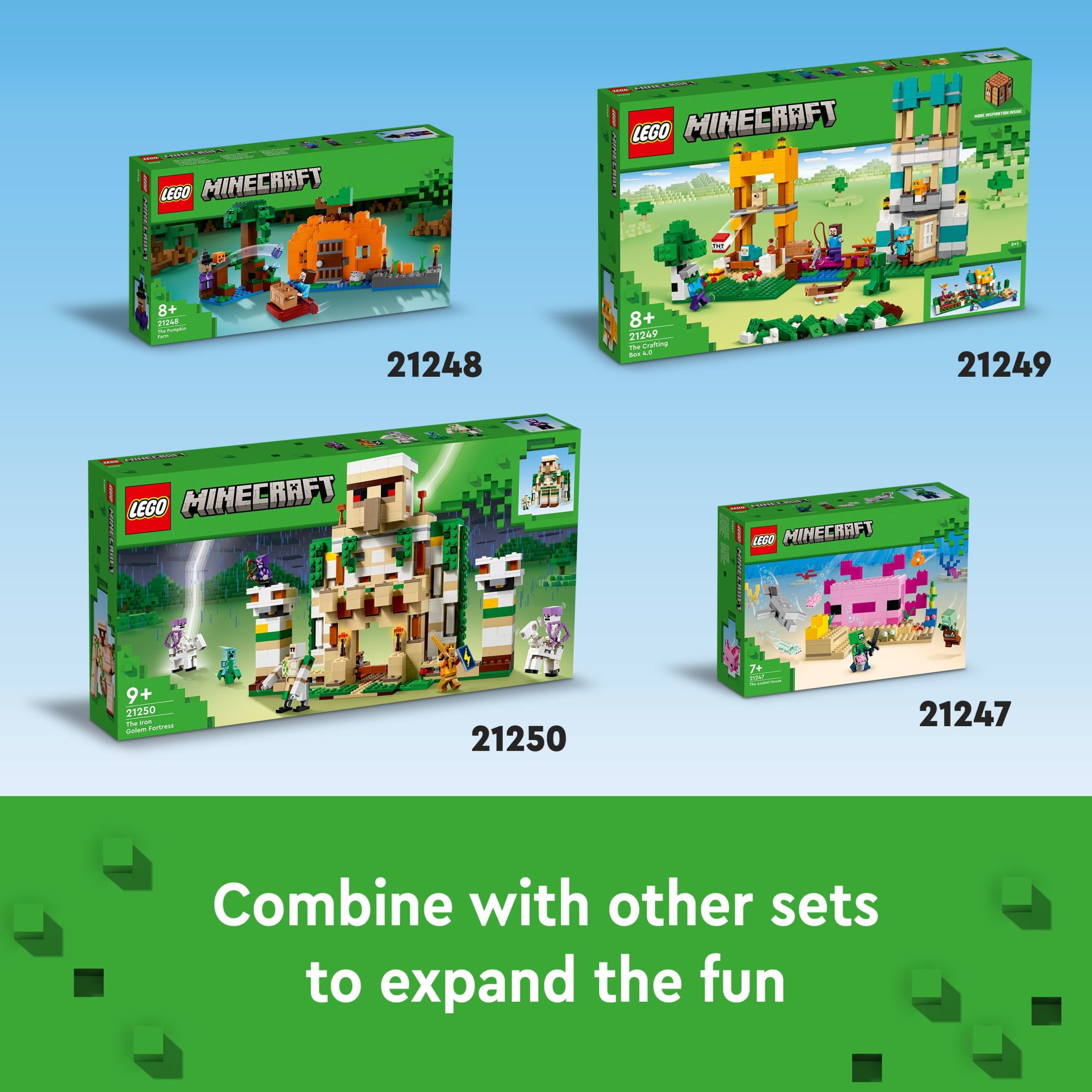 LEGO Minecraft The Pumpkin Farm Building Set, Halloween Toy for Boys, Girls, & Gamers Ages 8 and up, 21248 - Image 3