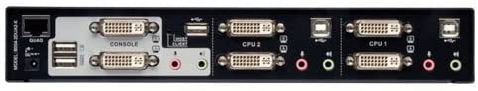 Tripp Lite 2-Port Dual Monitor DVI KVM Switch with Audio and USB 2.0 Hub, Cables Included - Image 7